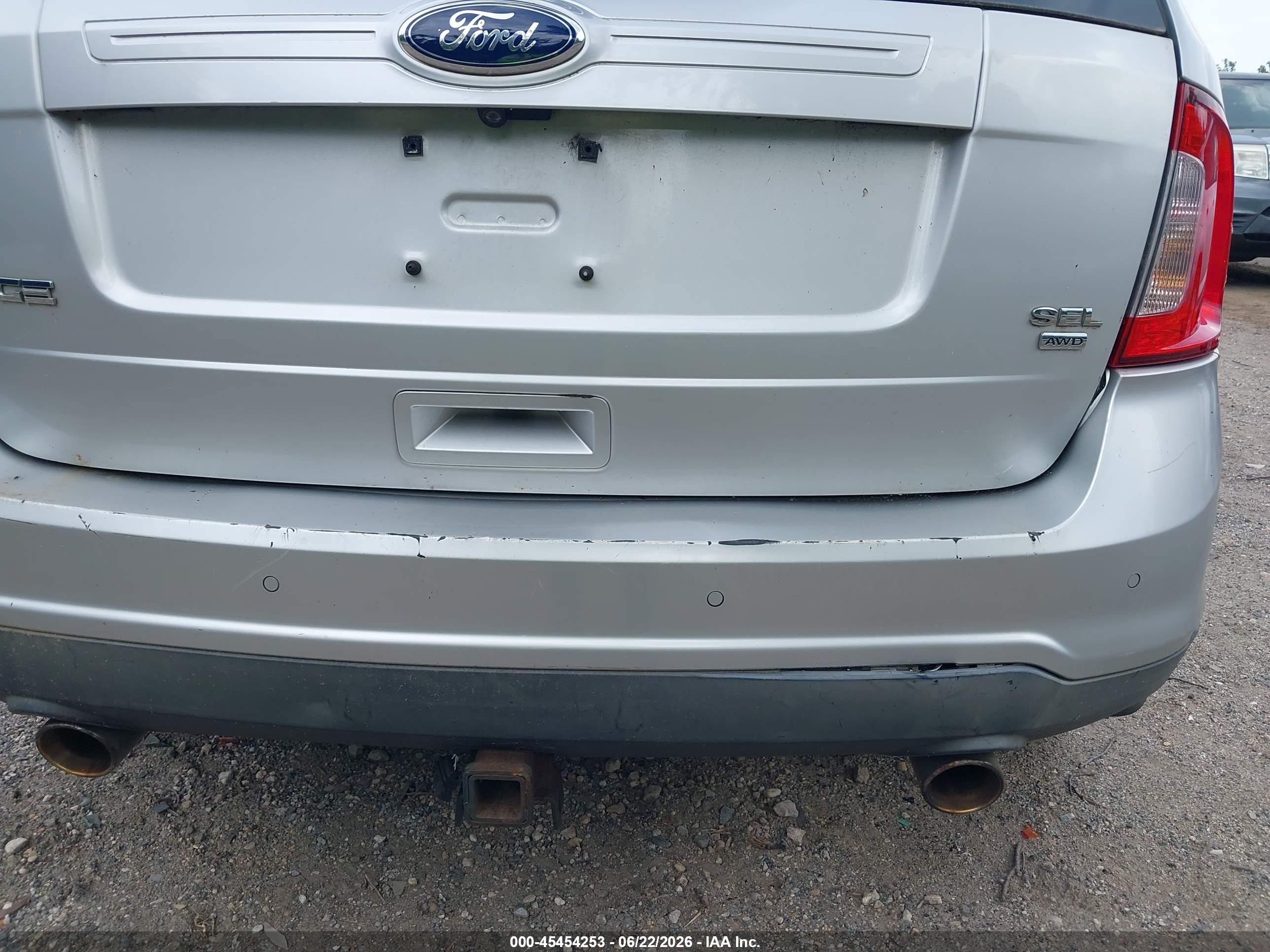 2011 Ford Edge Sel Silver vin: 2FMDK4JCXBBB65367