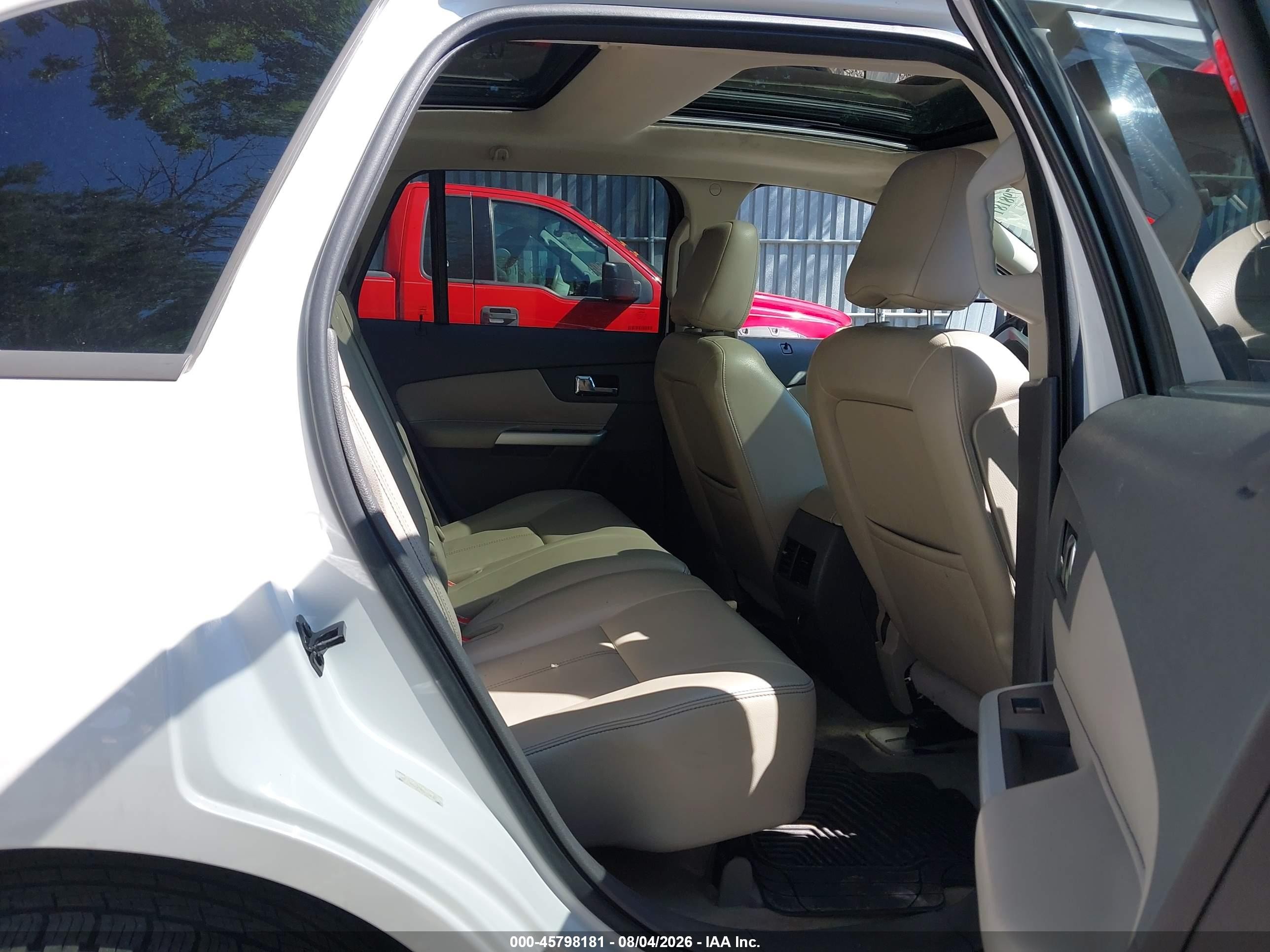2012 Ford Edge Sel White vin: 2FMDK4JCXCBA06737