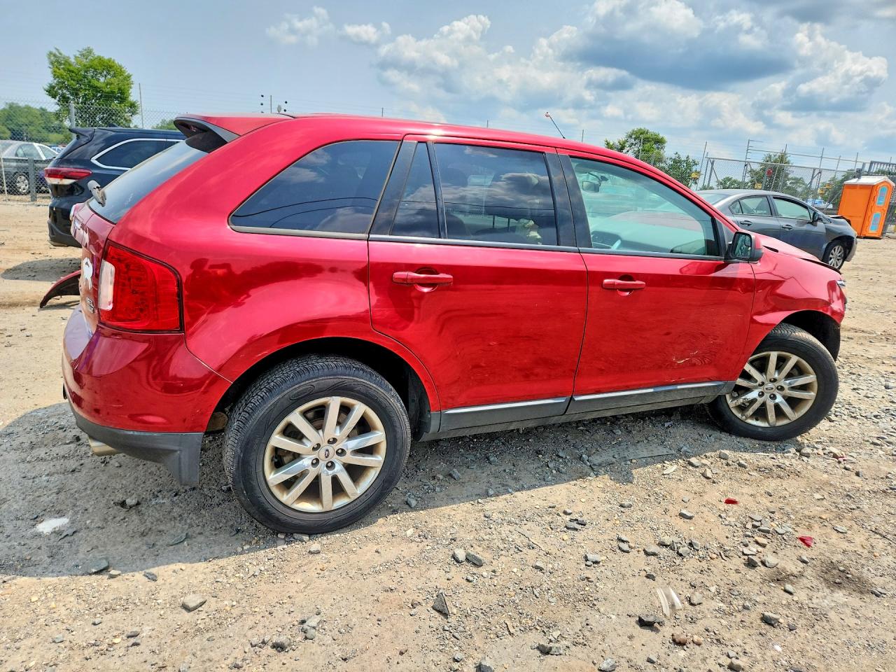 2012 Ford Edge Sel Red vin: 2FMDK4JCXCBA67523