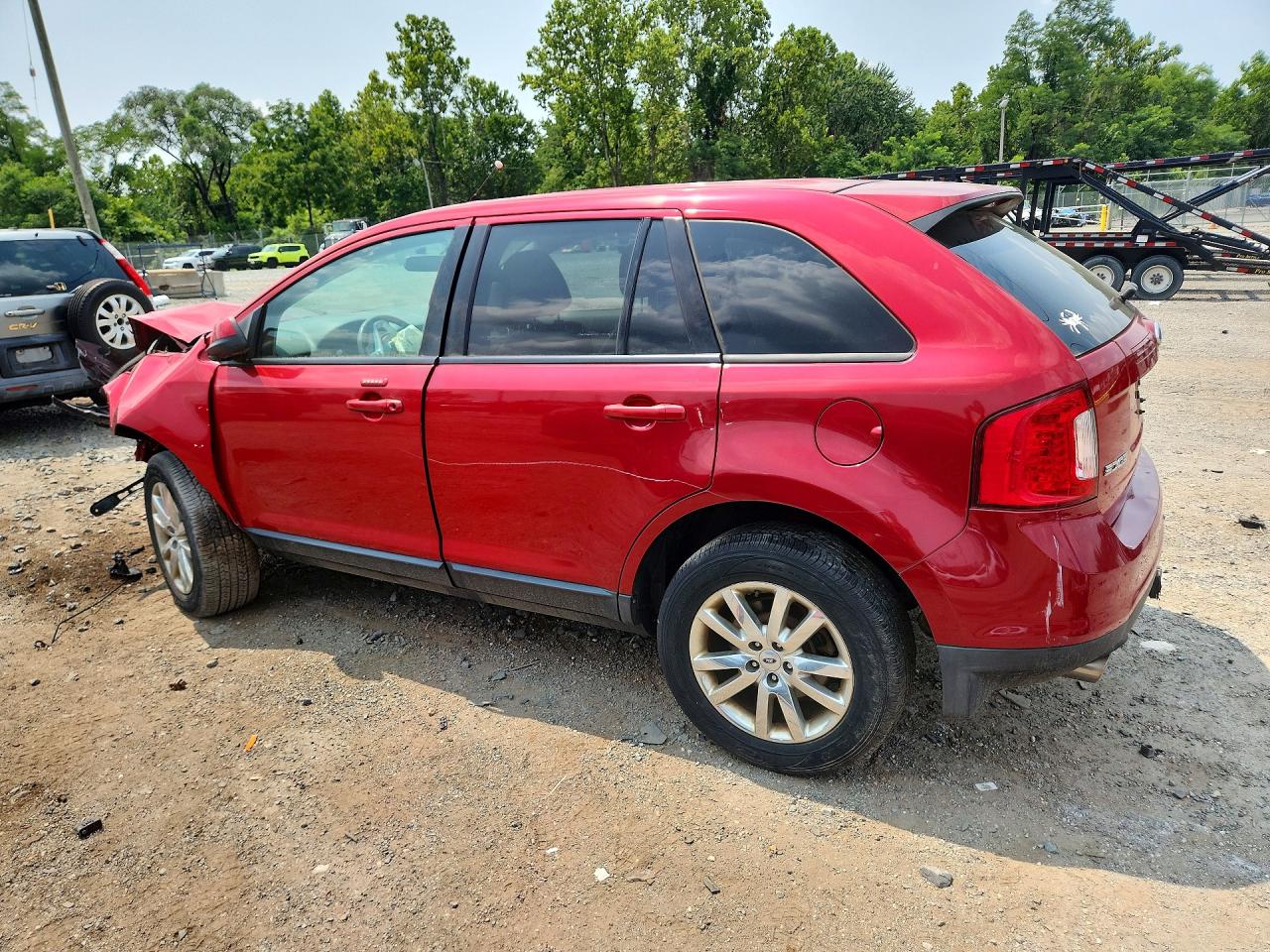 2012 Ford Edge Sel Red vin: 2FMDK4JCXCBA67523