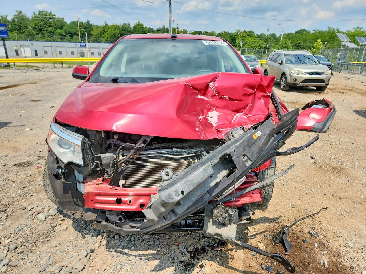2012 Ford Edge Sel Red vin: 2FMDK4JCXCBA67523