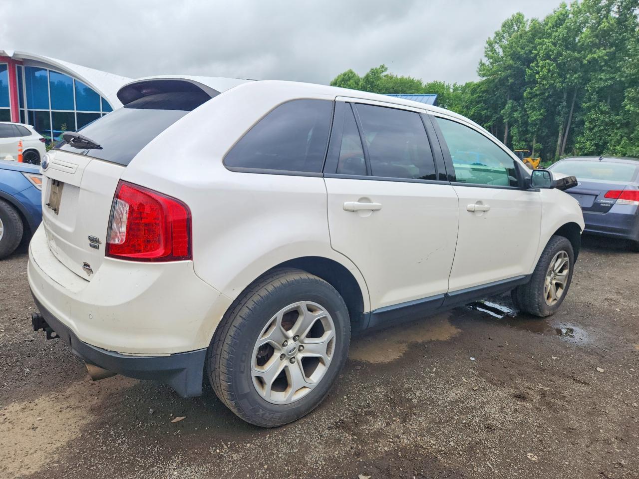2013 Ford Edge Sel White vin: 2FMDK4JCXDBA20784