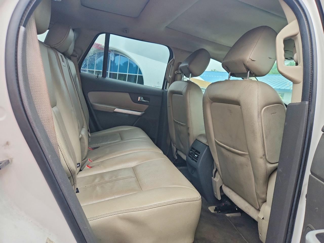 2013 Ford Edge Sel White vin: 2FMDK4JCXDBA20784