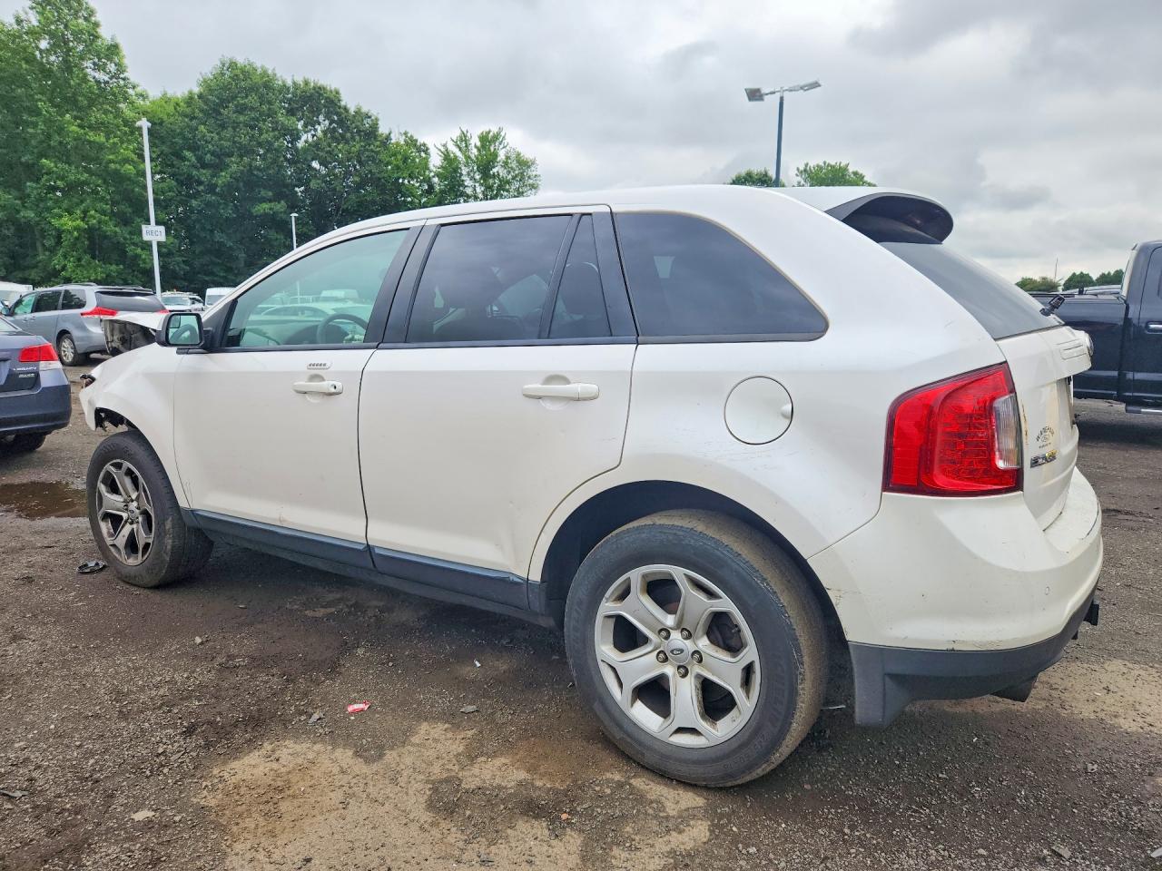 2013 Ford Edge Sel White vin: 2FMDK4JCXDBA20784