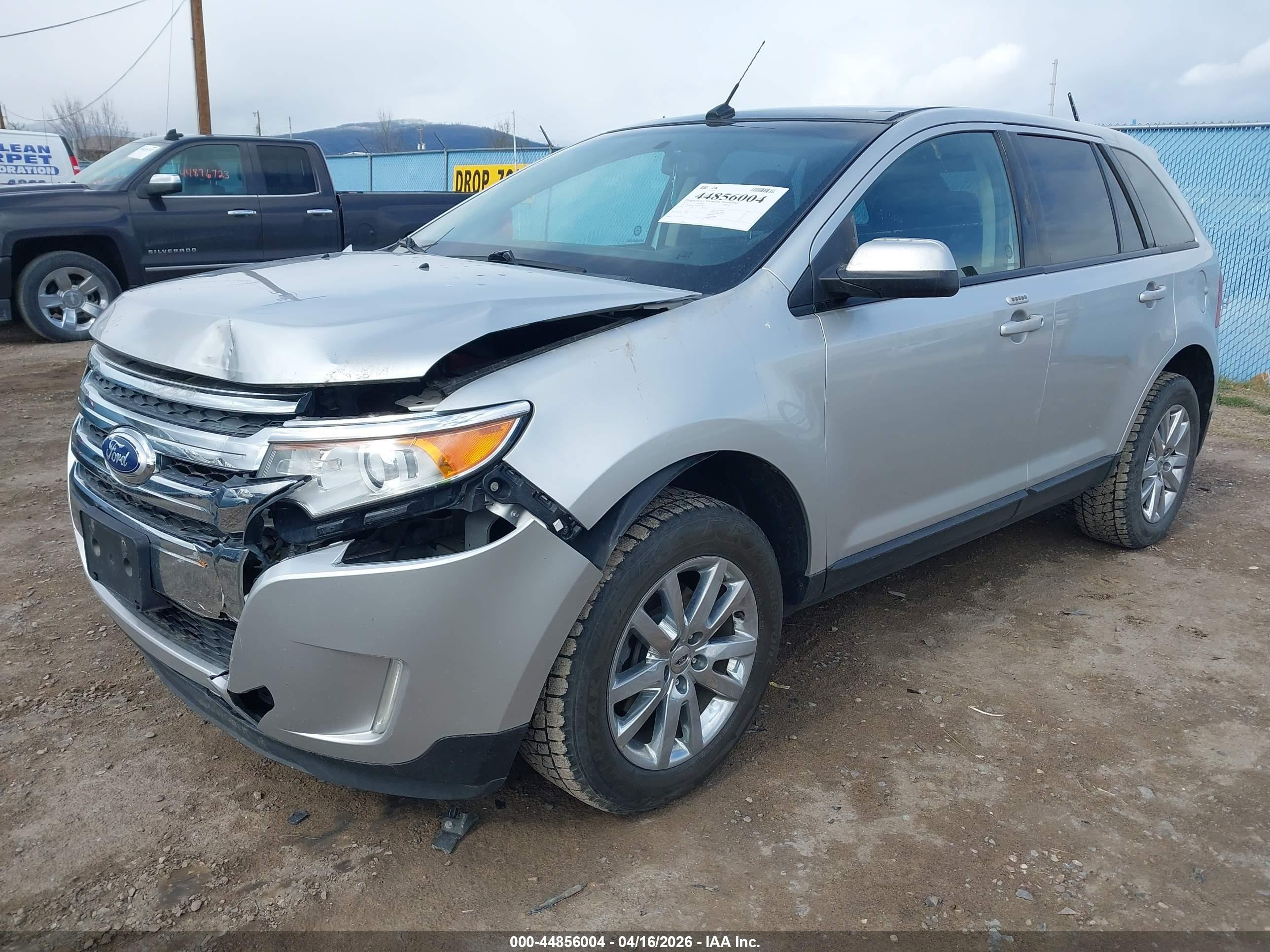 2013 Ford Edge Sel Silver vin: 2FMDK4JCXDBA23863