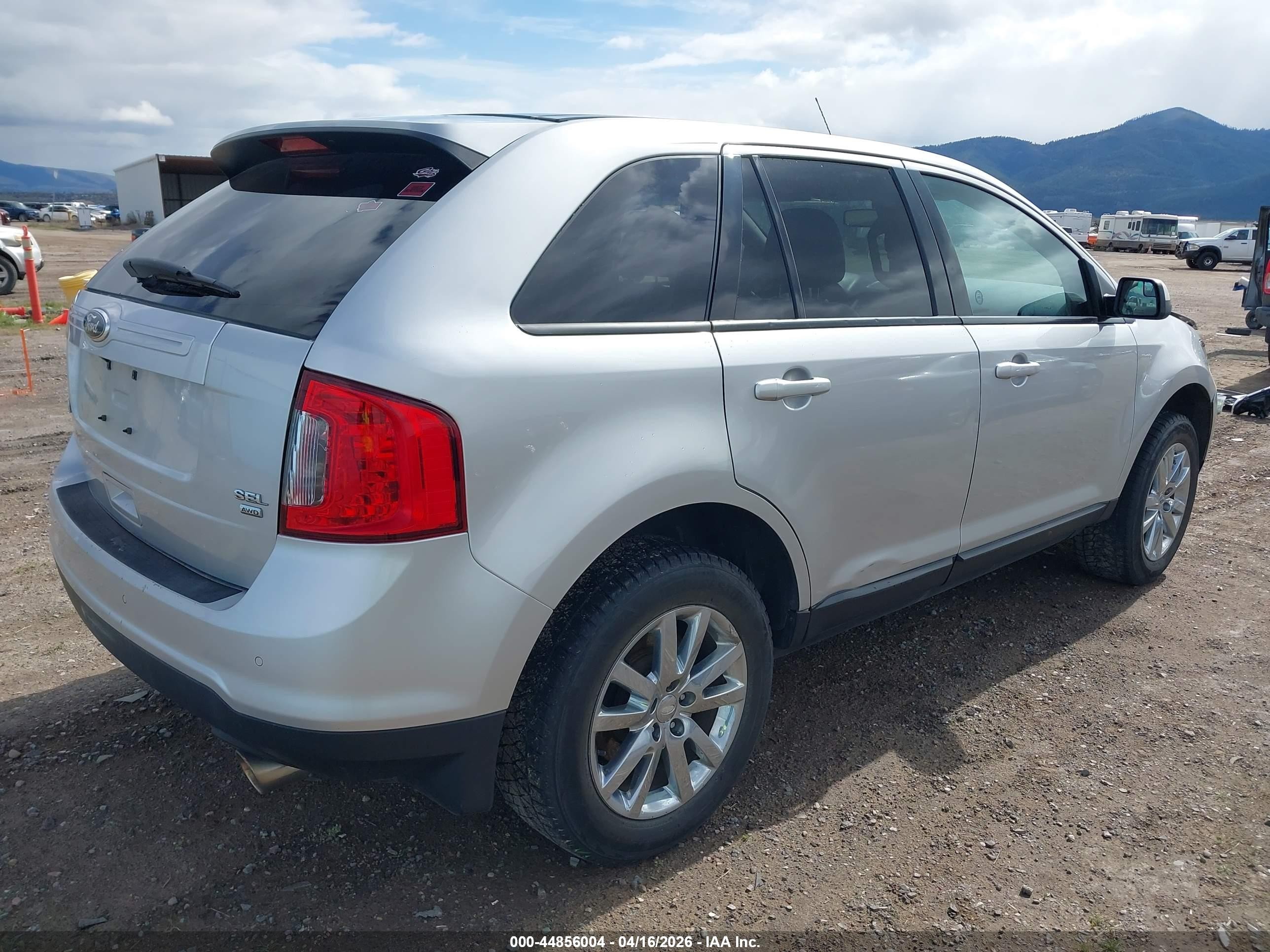 2013 Ford Edge Sel Silver vin: 2FMDK4JCXDBA23863