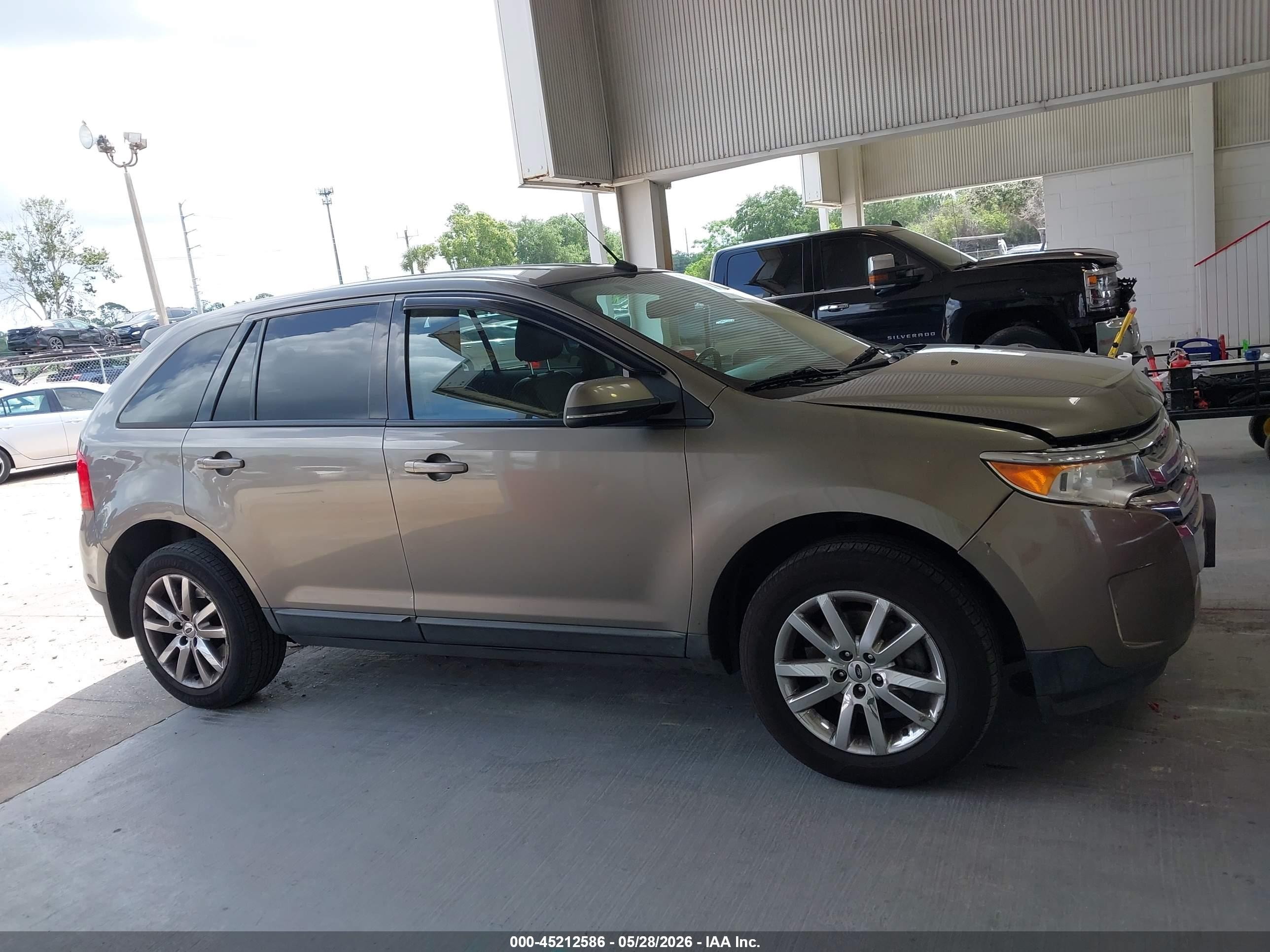 2013 Ford Edge Sel Beige vin: 2FMDK4JCXDBA40033