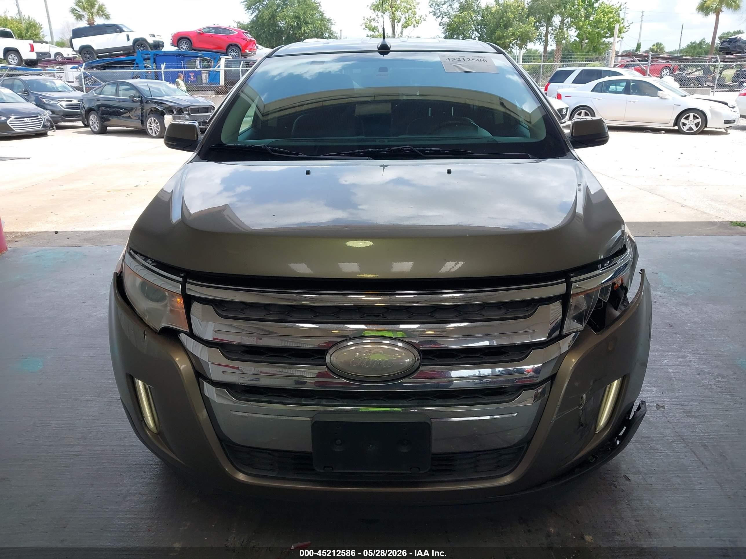 2013 Ford Edge Sel Beige vin: 2FMDK4JCXDBA40033