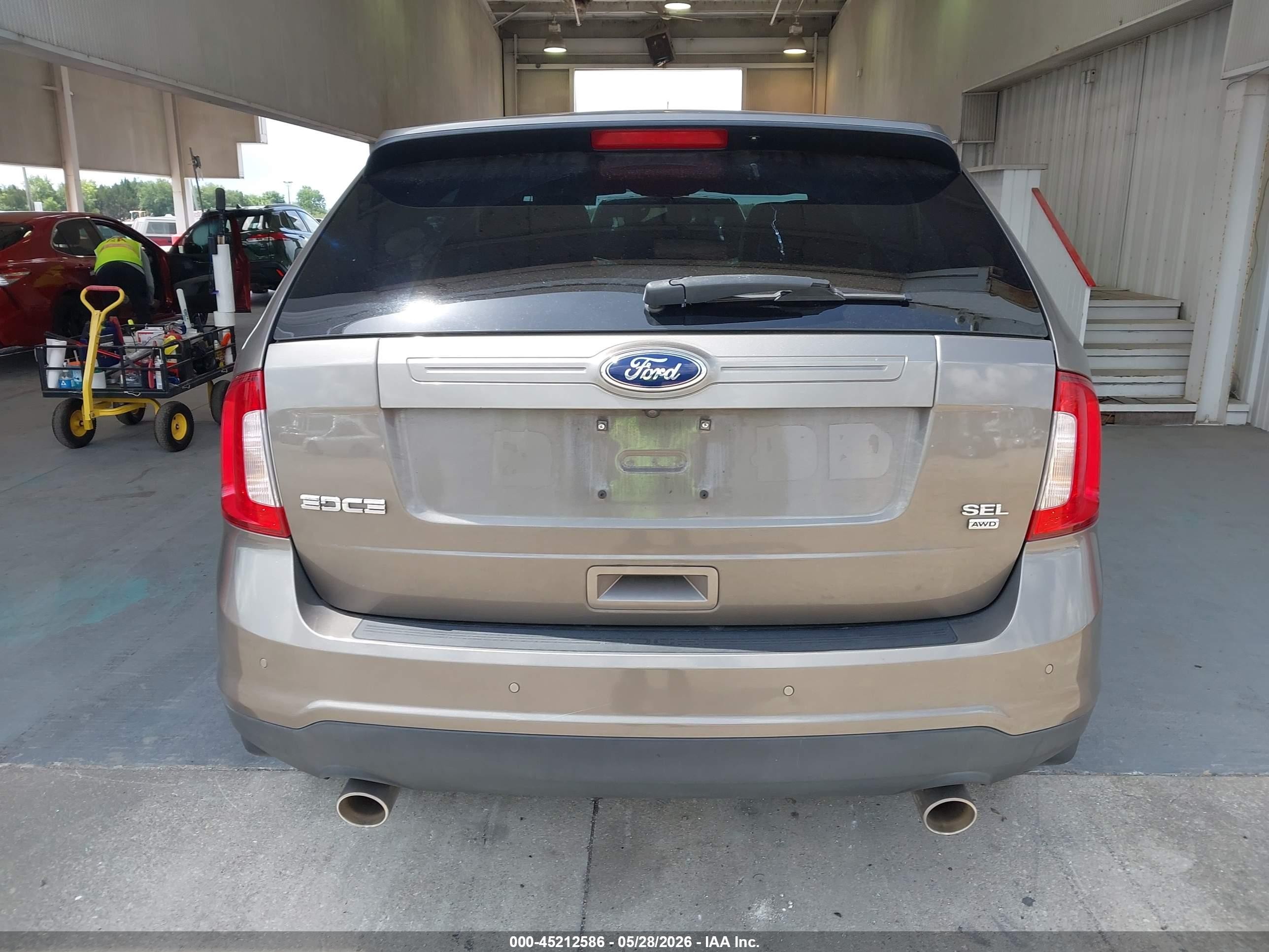 2013 Ford Edge Sel Beige vin: 2FMDK4JCXDBA40033