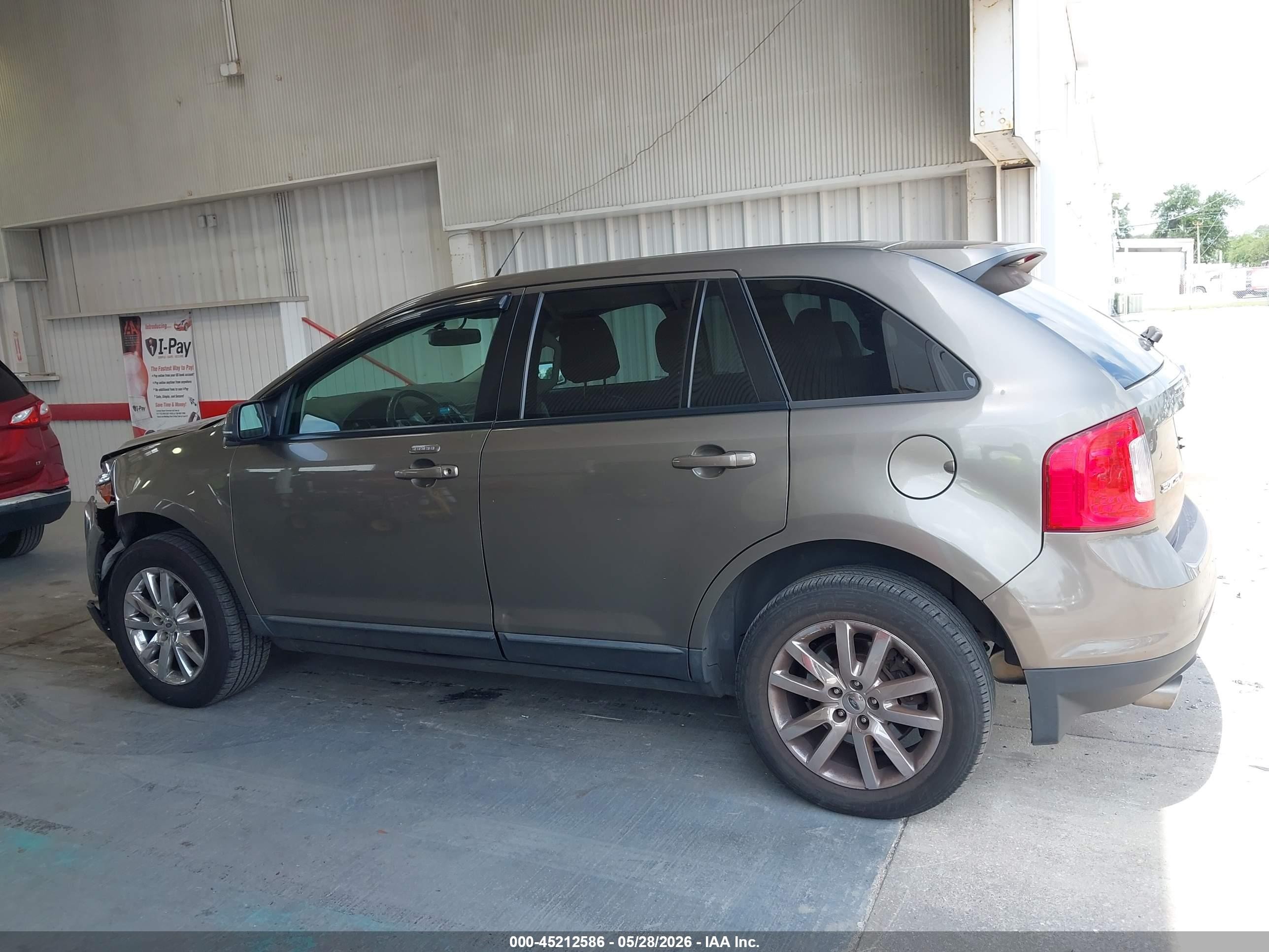 2013 Ford Edge Sel Beige vin: 2FMDK4JCXDBA40033