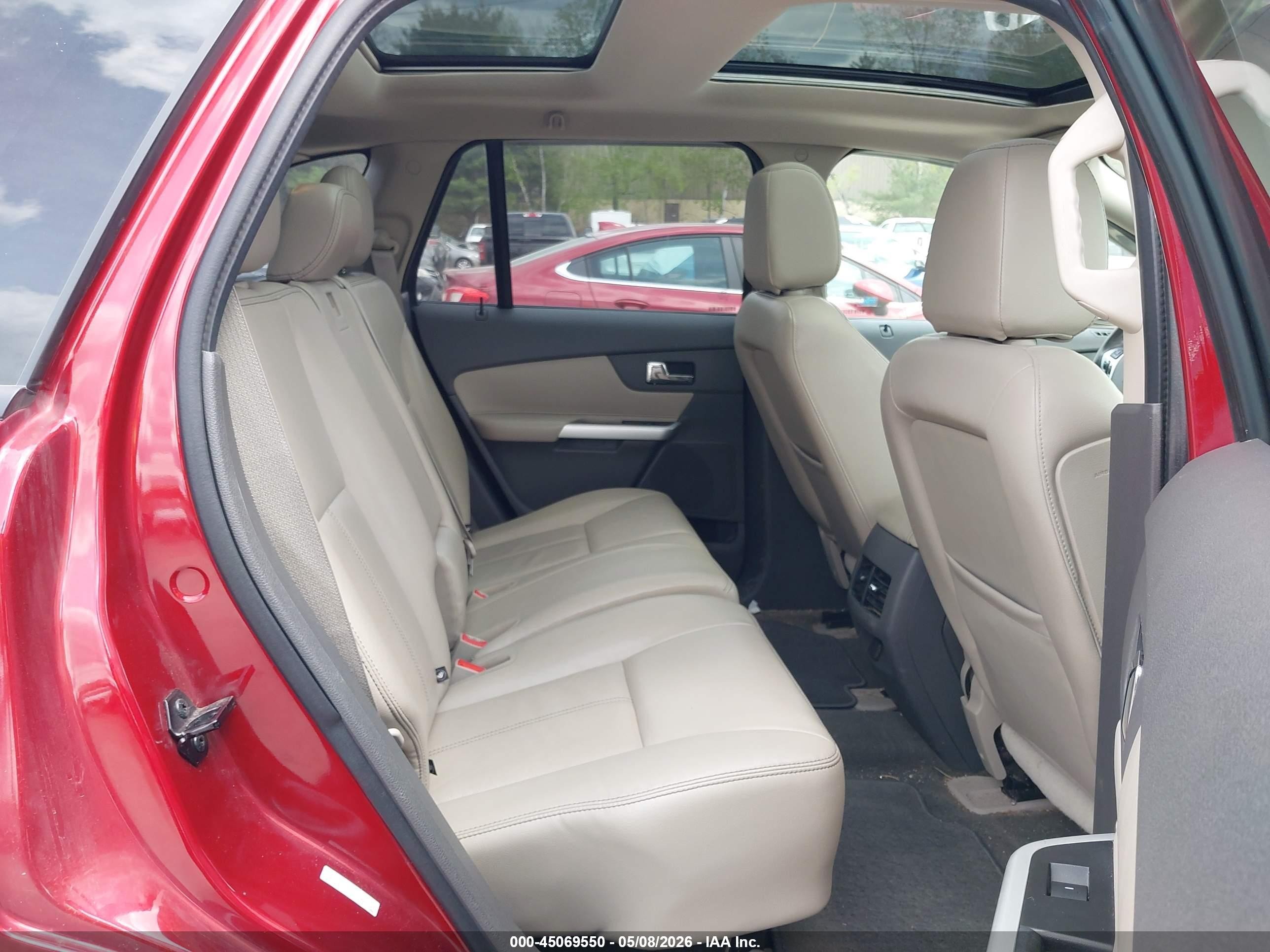 2013 Ford Edge Sel Red vin: 2FMDK4JCXDBA60329