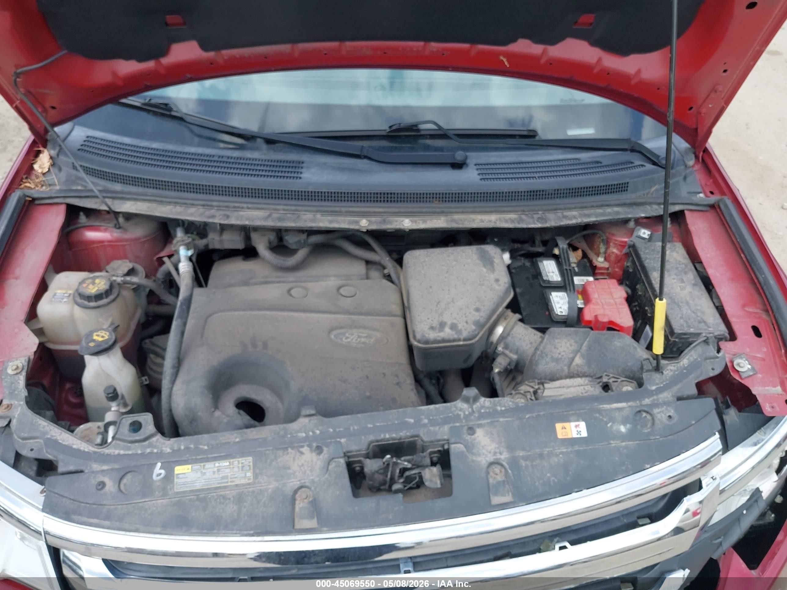 2013 Ford Edge Sel Red vin: 2FMDK4JCXDBA60329