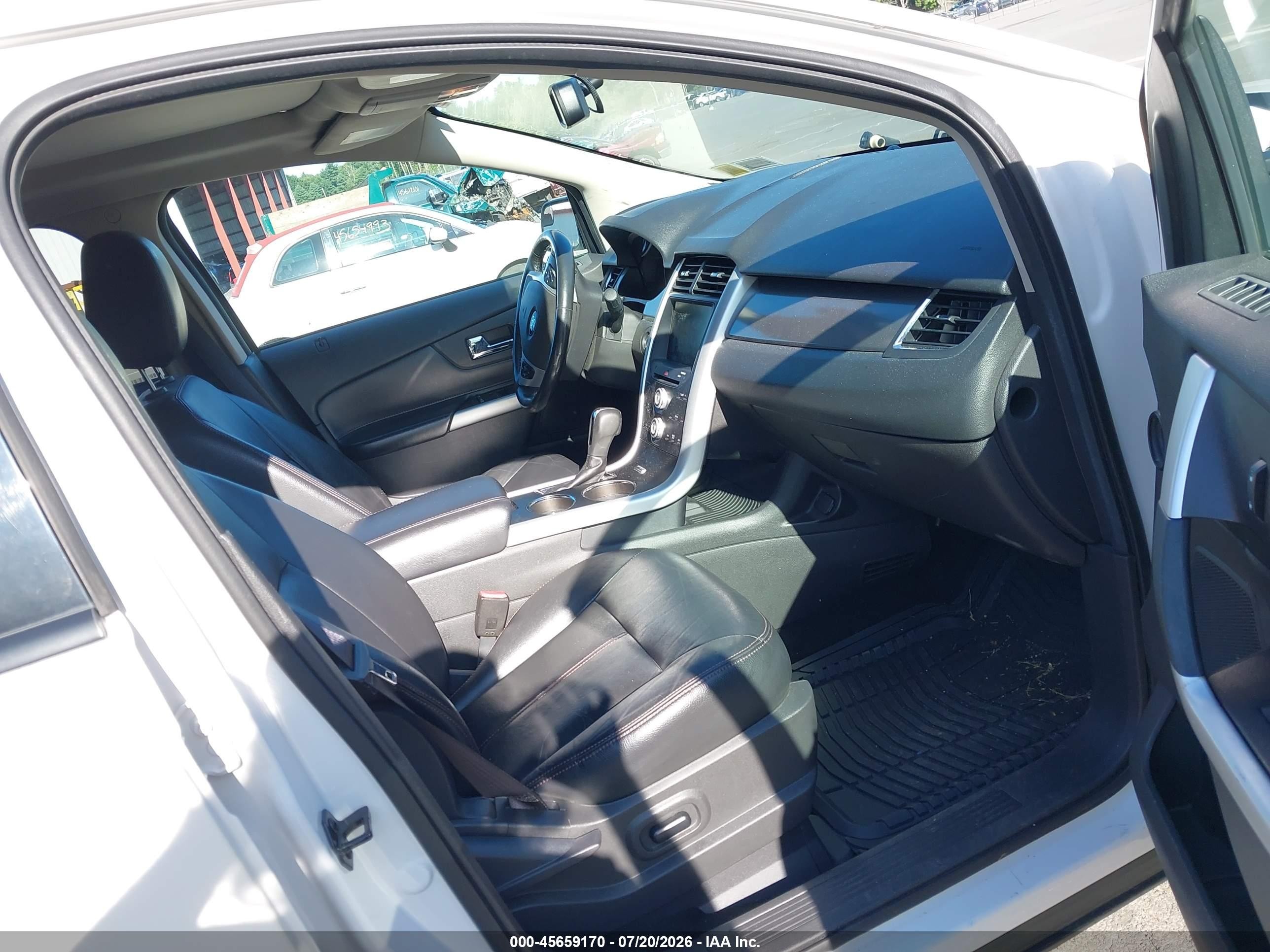 2013 Ford Edge Sel White vin: 2FMDK4JCXDBA93413