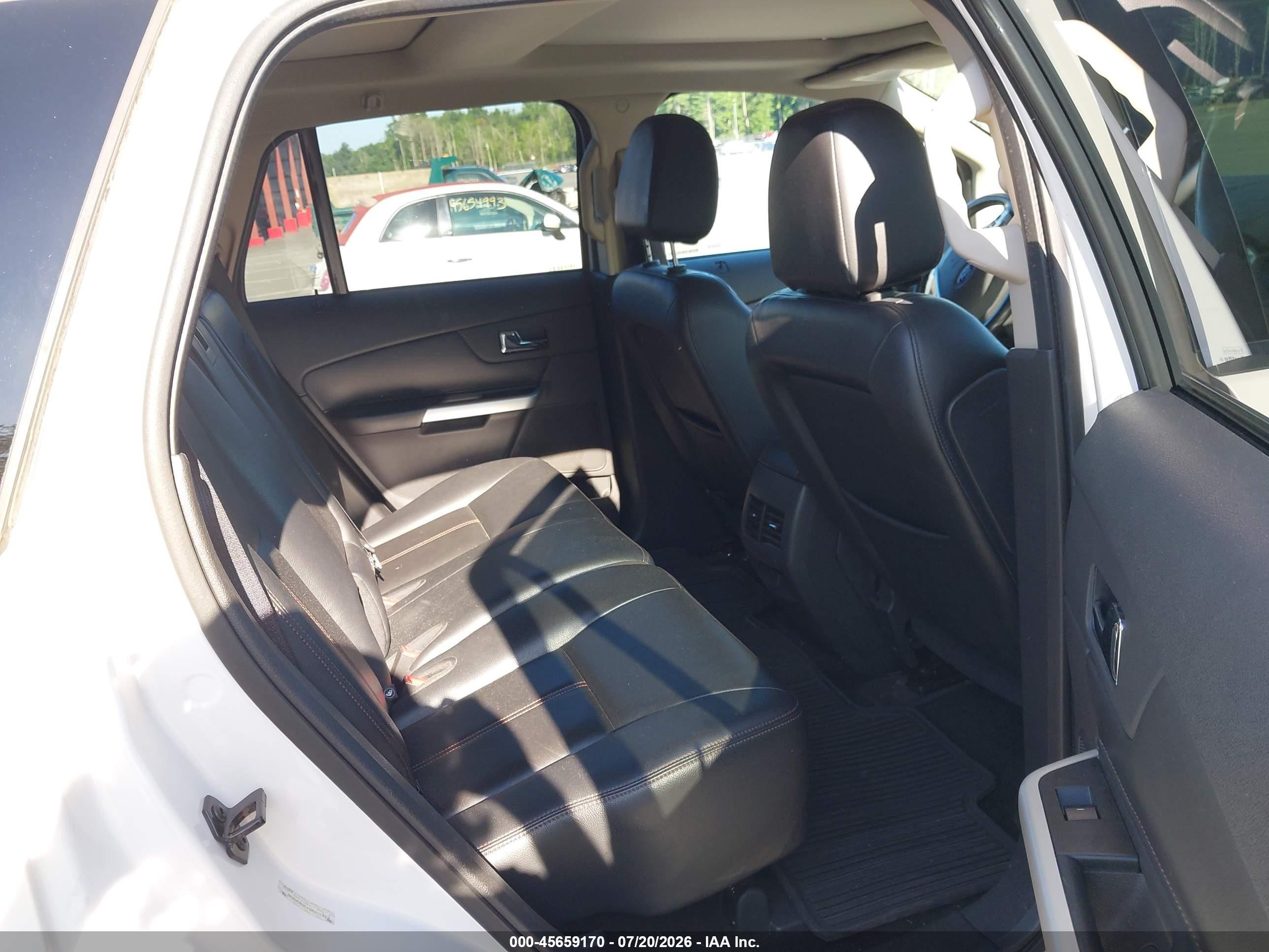 2013 Ford Edge Sel White vin: 2FMDK4JCXDBA93413