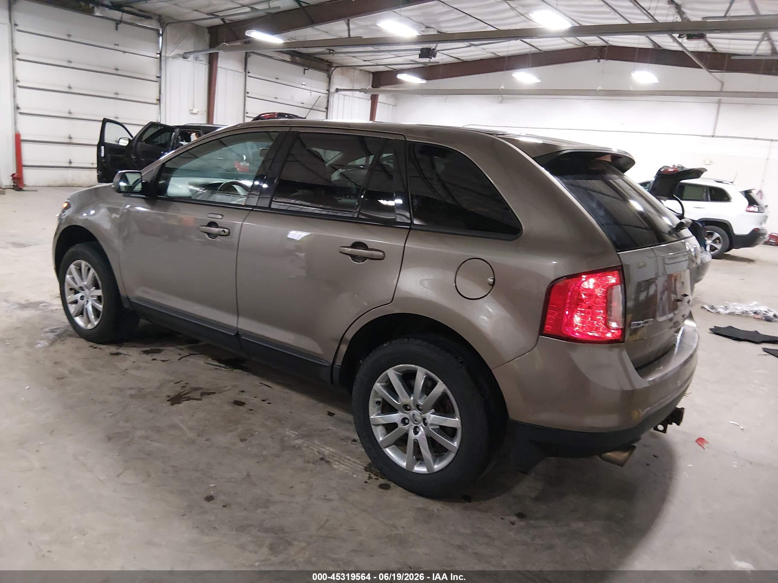 2013 Ford Edge Sel Gold vin: 2FMDK4JCXDBB08847
