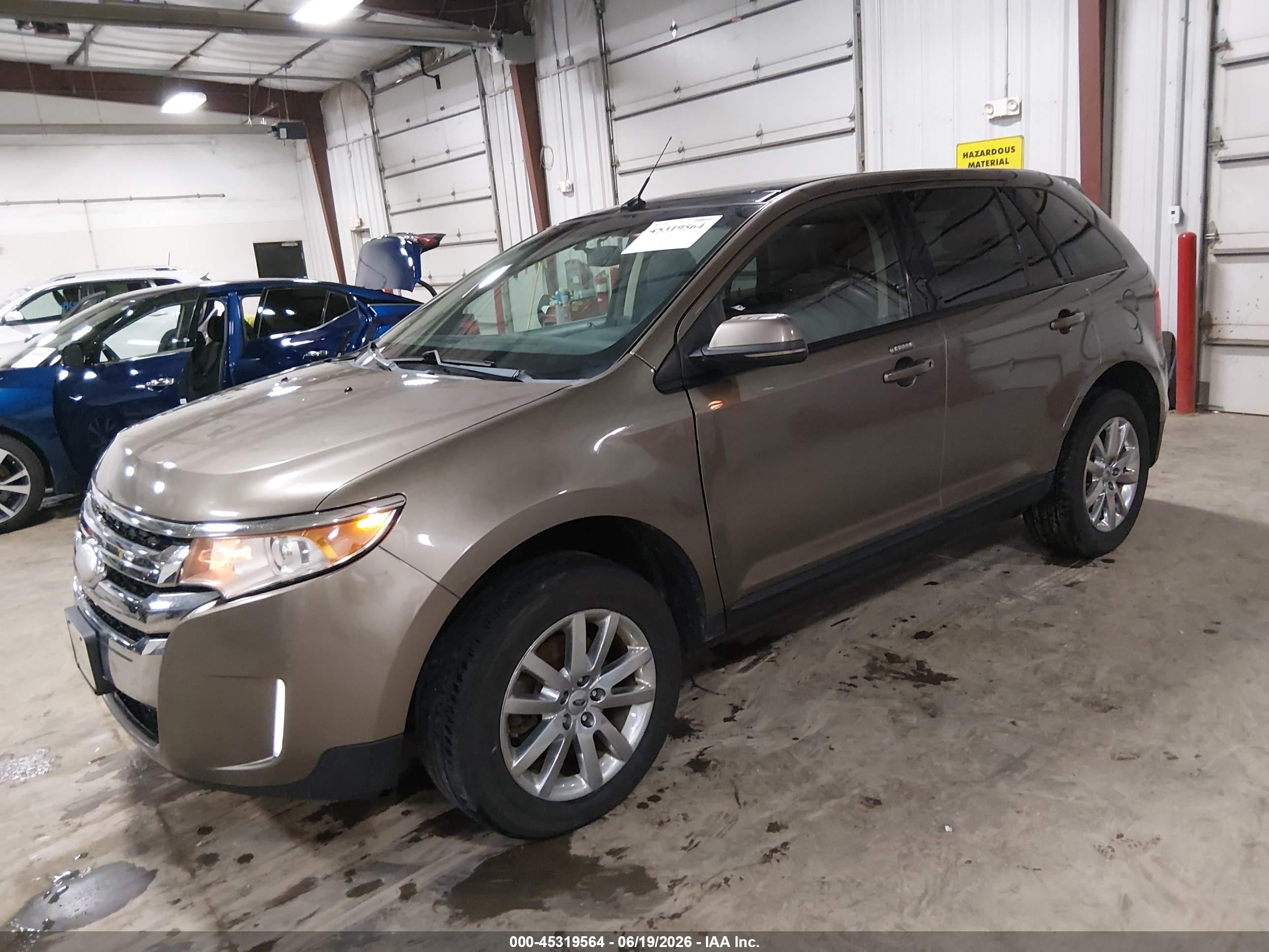 2013 Ford Edge Sel Gold vin: 2FMDK4JCXDBB08847
