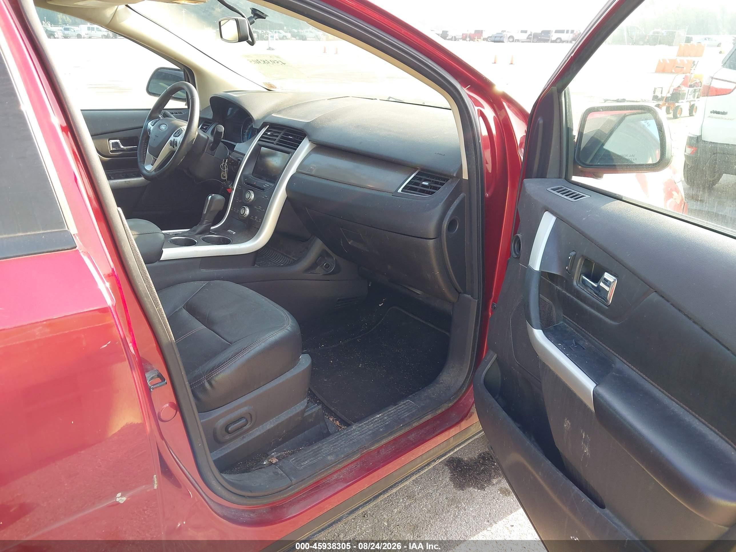 2013 Ford Edge Sel Red vin: 2FMDK4JCXDBB40911