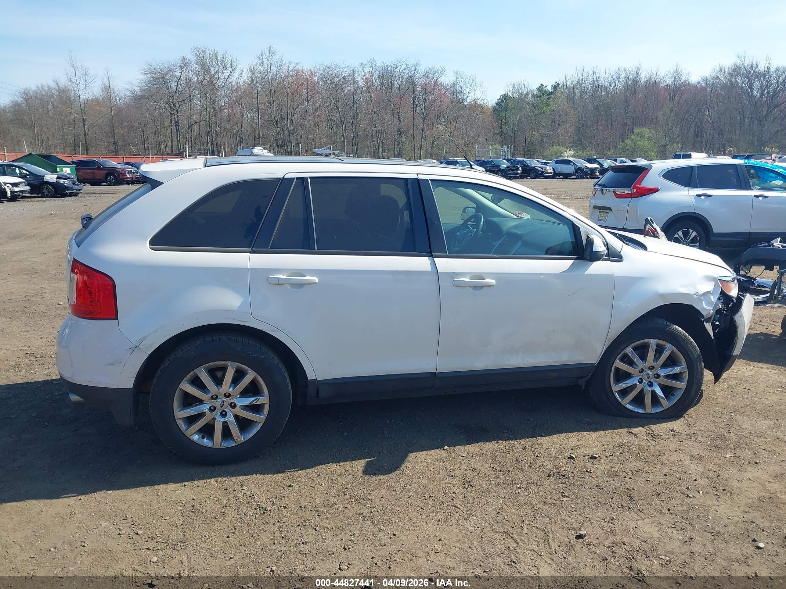 2013 Ford Edge Sel White vin: 2FMDK4JCXDBB48894