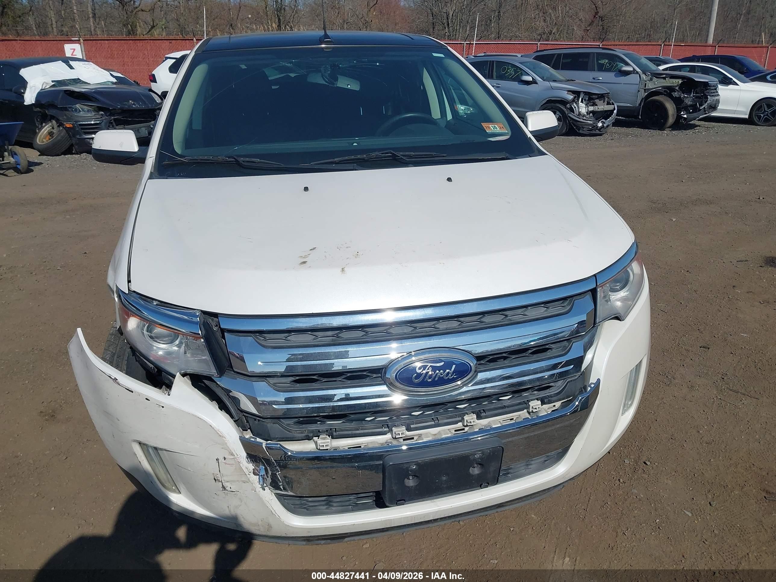2013 Ford Edge Sel White vin: 2FMDK4JCXDBB48894