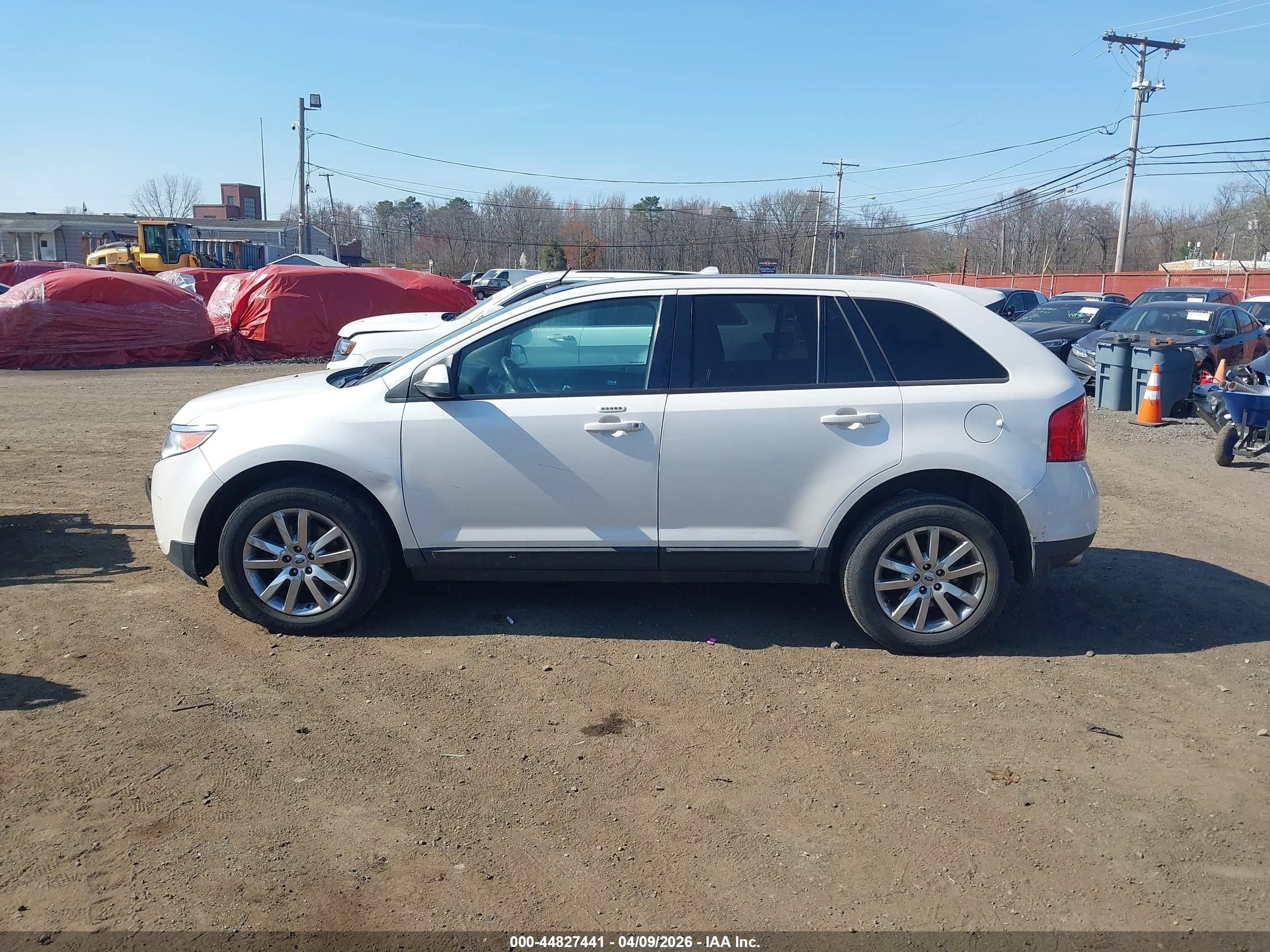 2013 Ford Edge Sel White vin: 2FMDK4JCXDBB48894