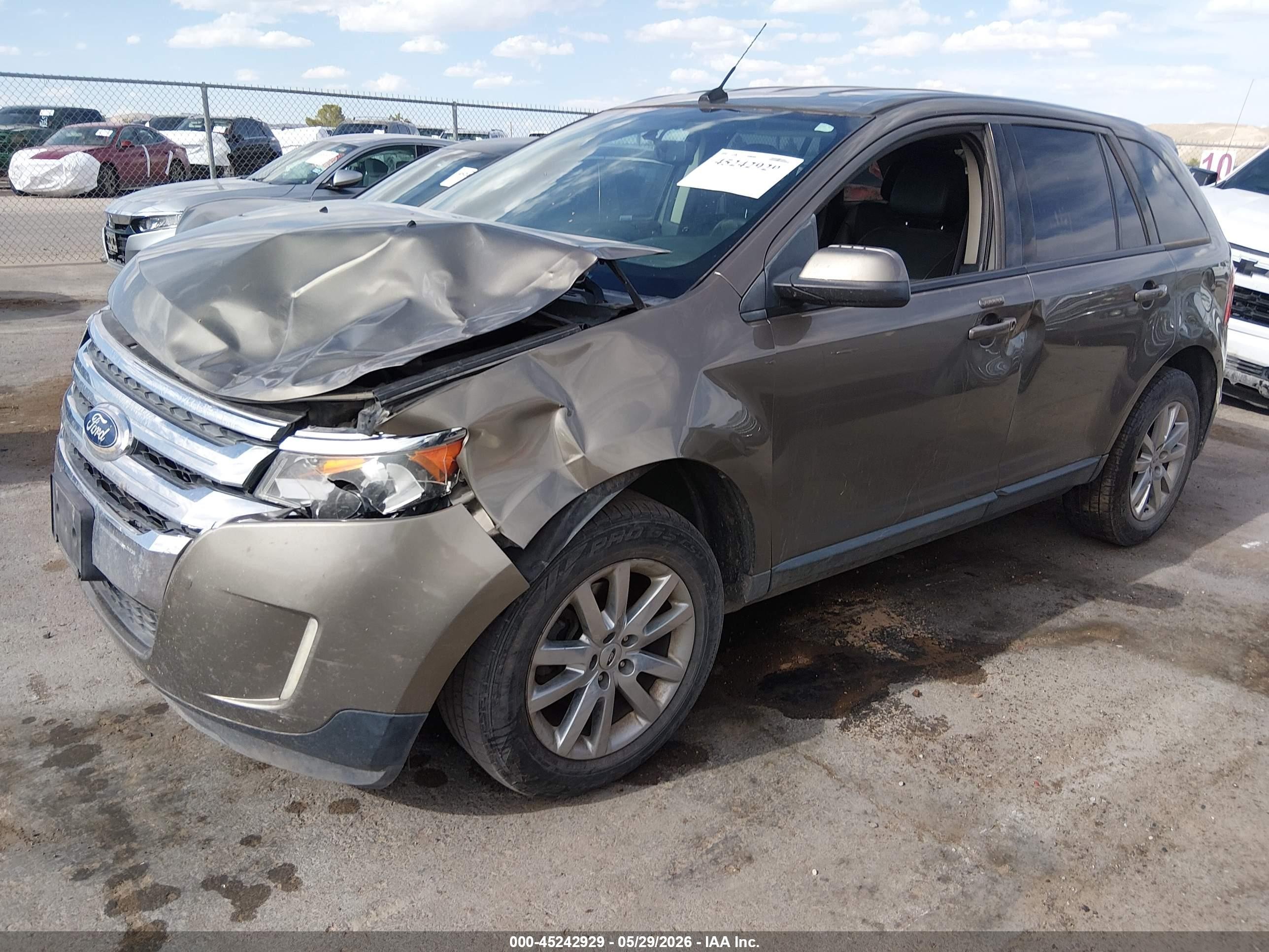 2013 Ford Edge Sel Brown vin: 2FMDK4JCXDBB62469