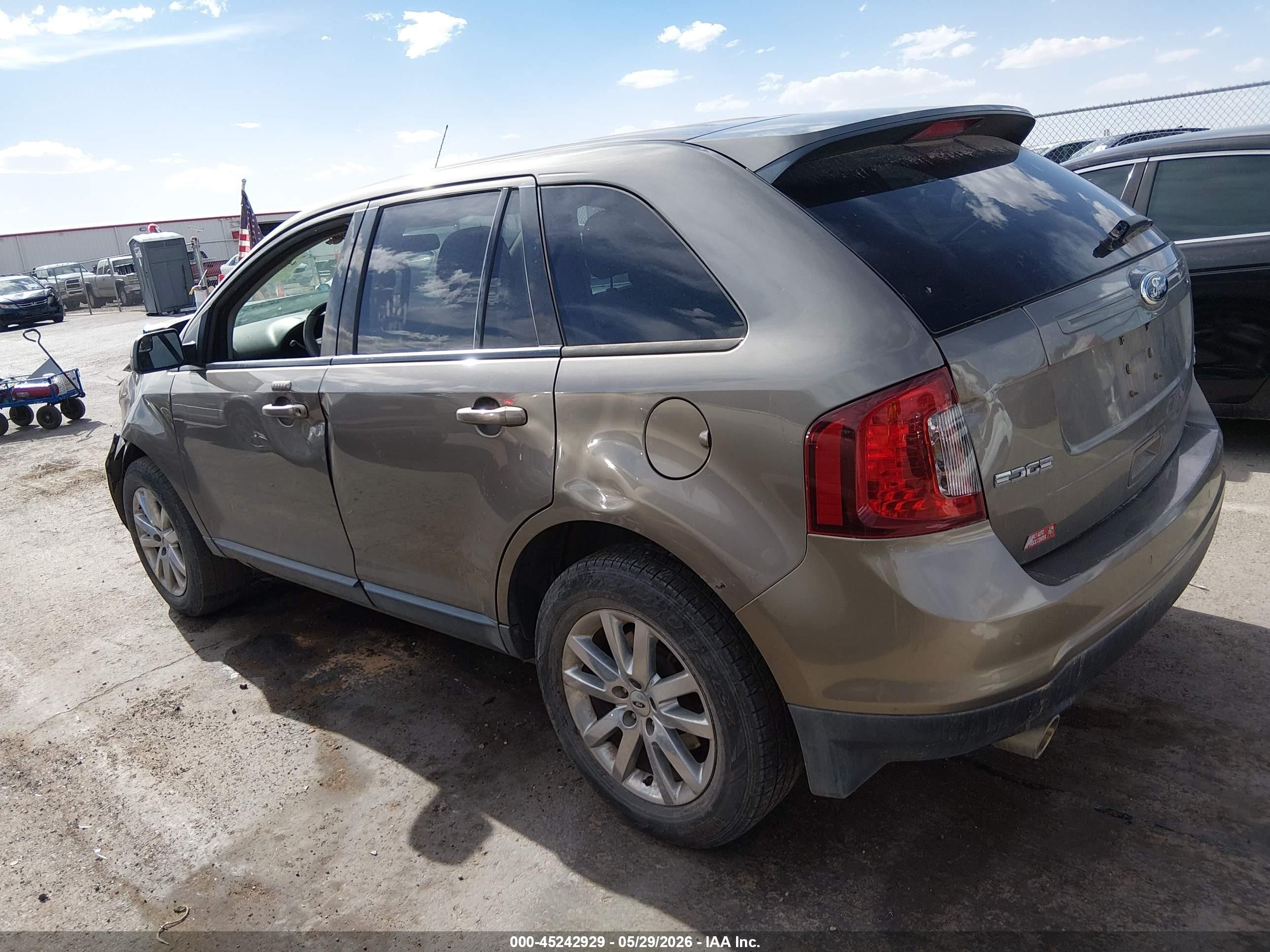 2013 Ford Edge Sel Brown vin: 2FMDK4JCXDBB62469