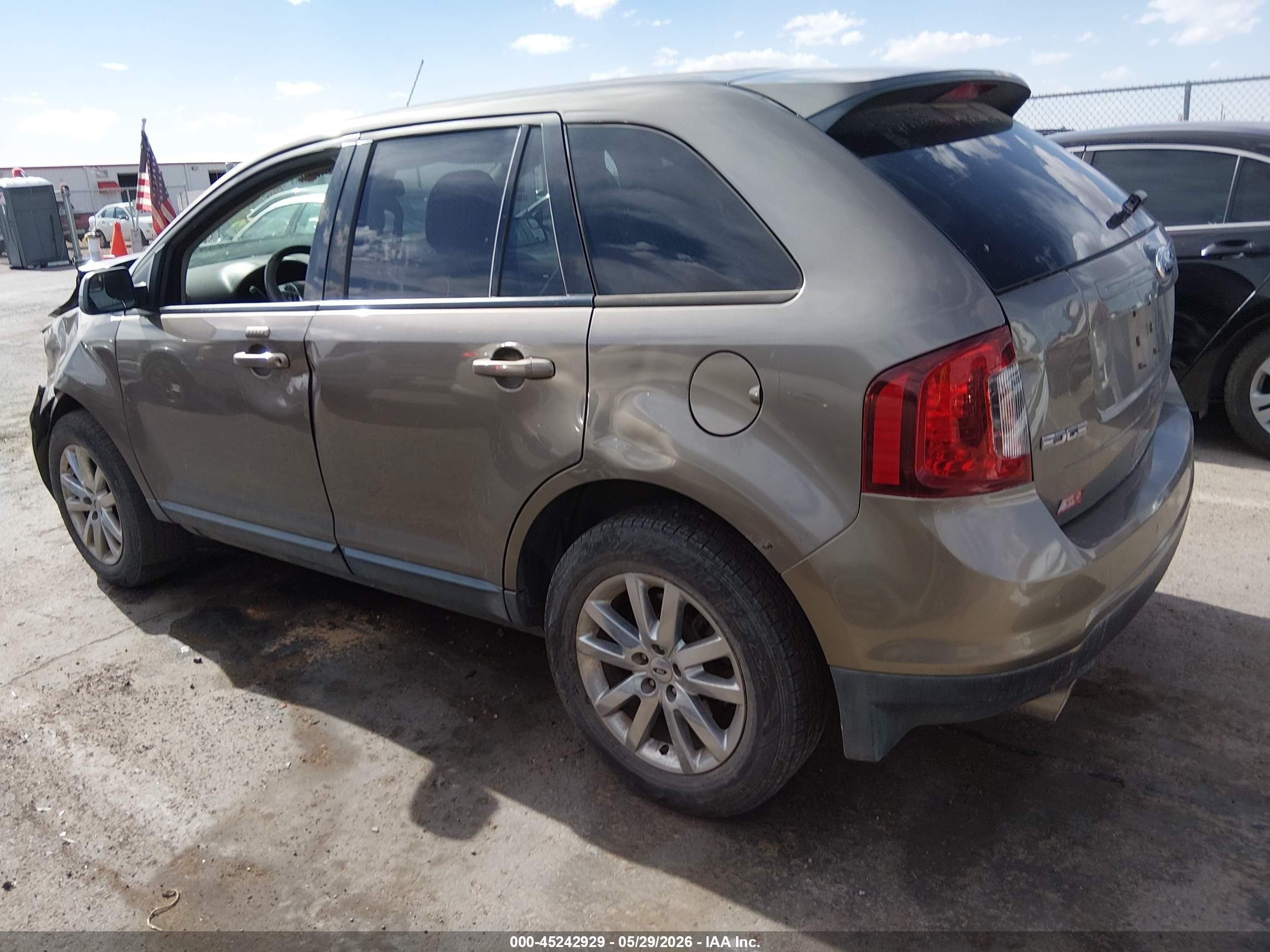 2013 Ford Edge Sel Brown vin: 2FMDK4JCXDBB62469
