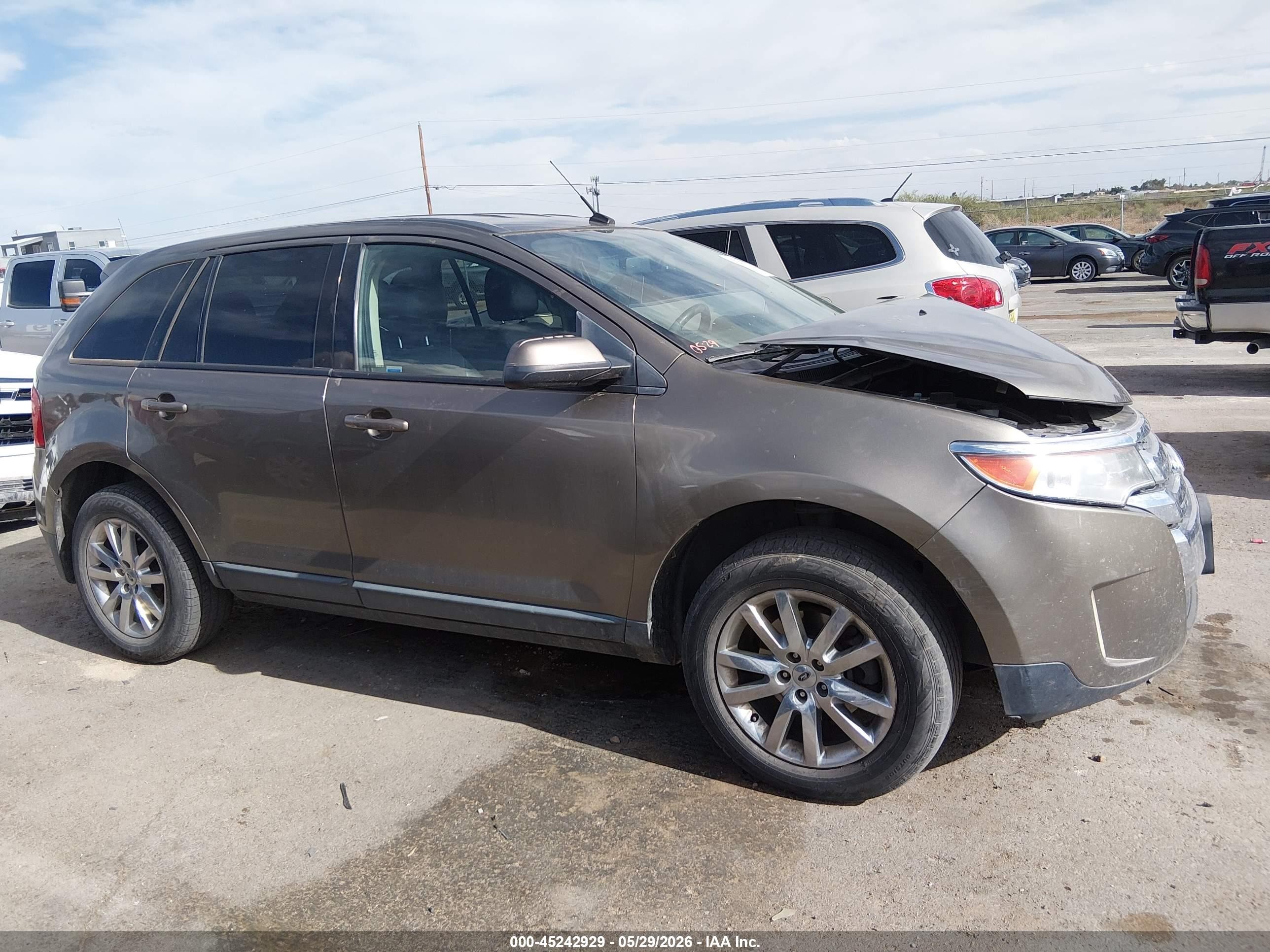 2013 Ford Edge Sel Brown vin: 2FMDK4JCXDBB62469