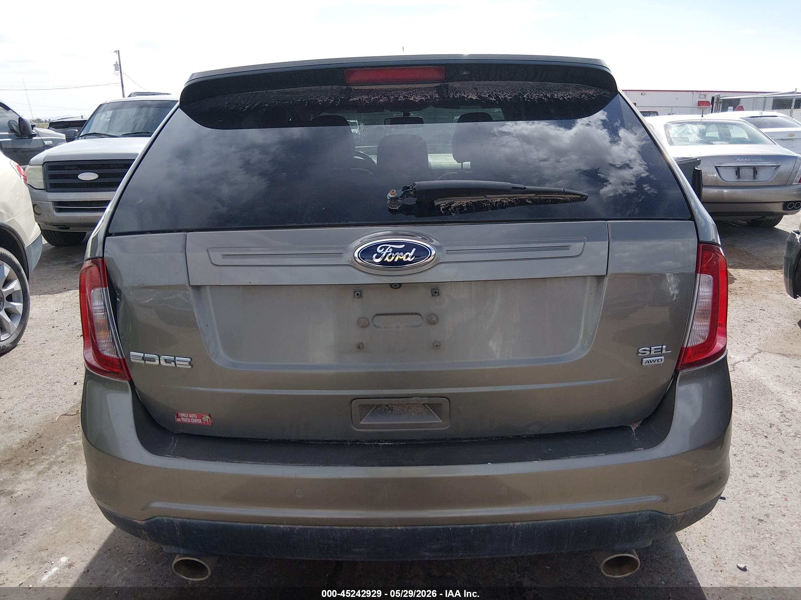 2013 Ford Edge Sel Brown vin: 2FMDK4JCXDBB62469