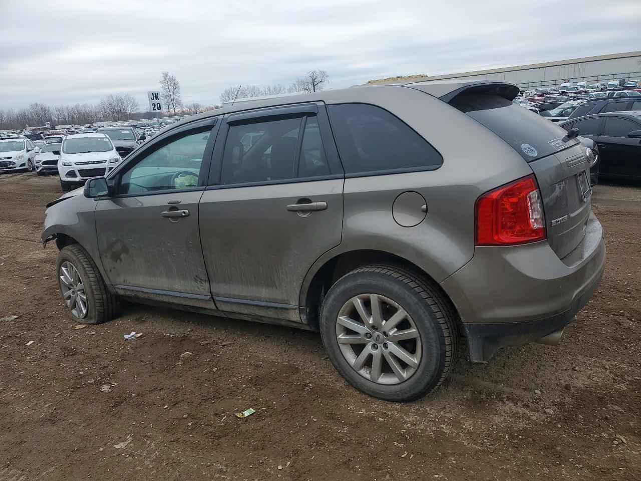 2013 Ford Edge Sel Brown vin: 2FMDK4JCXDBC00007