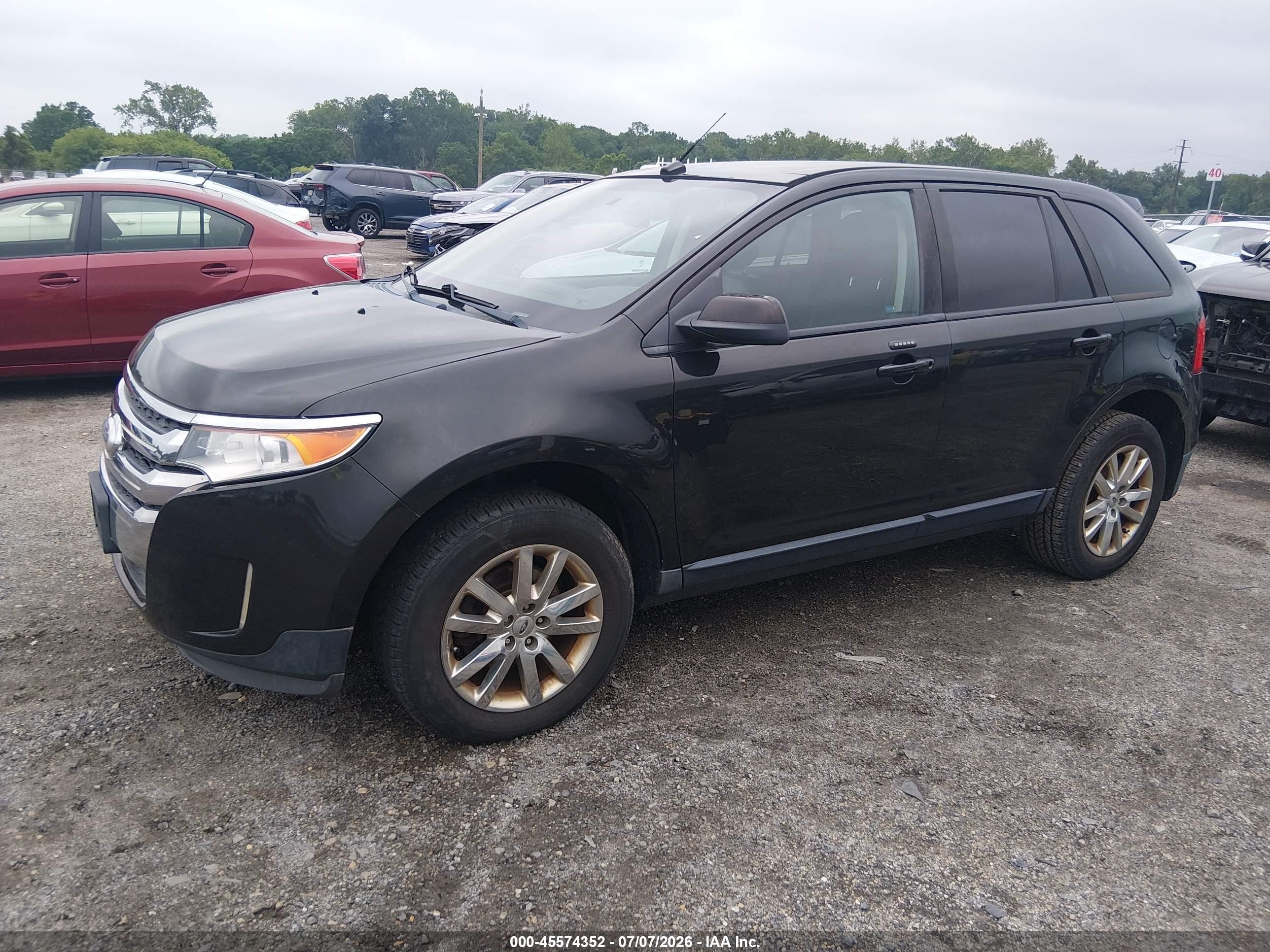 2013 Ford Edge Sel Black vin: 2FMDK4JCXDBC52656
