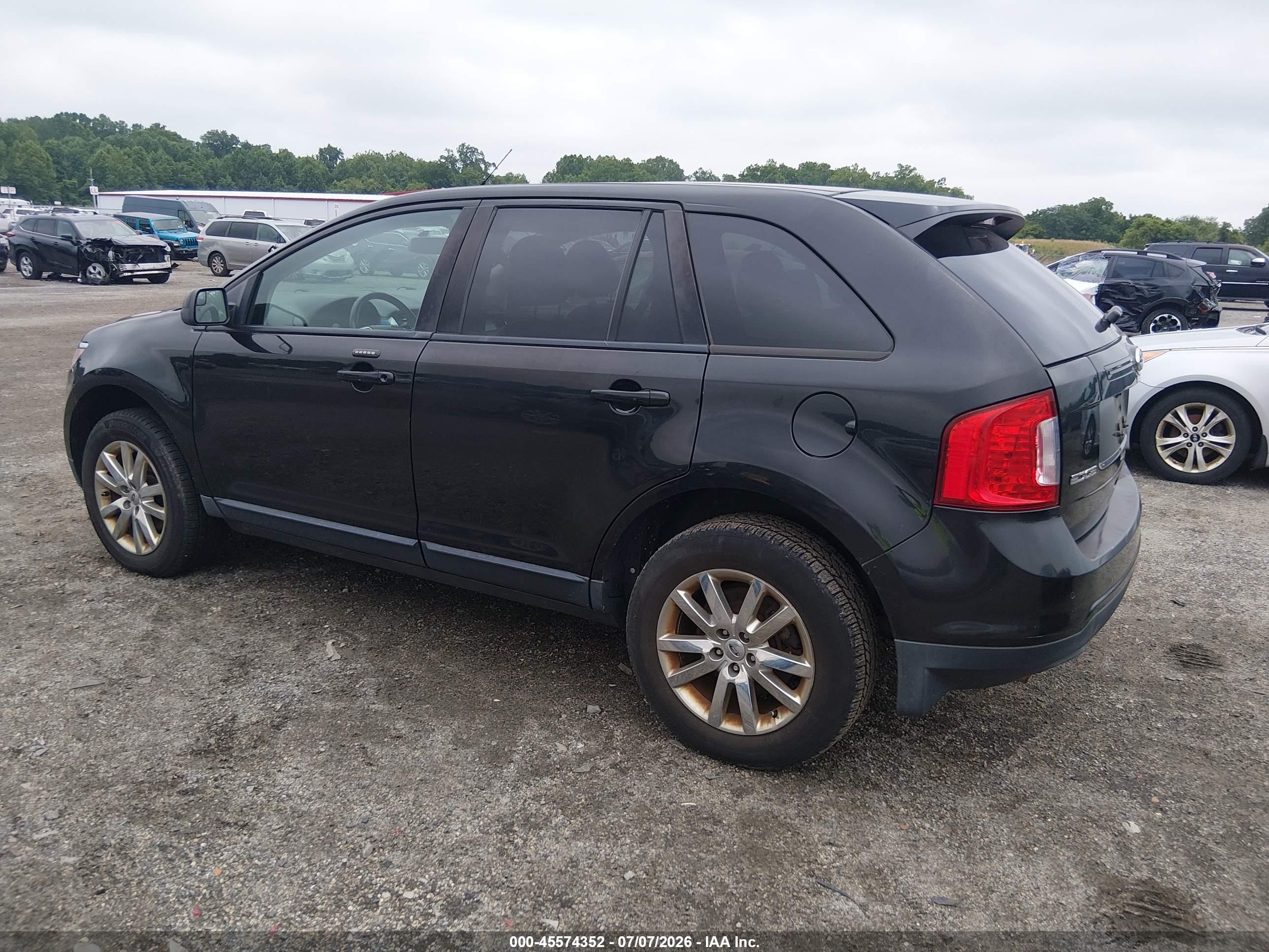2013 Ford Edge Sel Black vin: 2FMDK4JCXDBC52656
