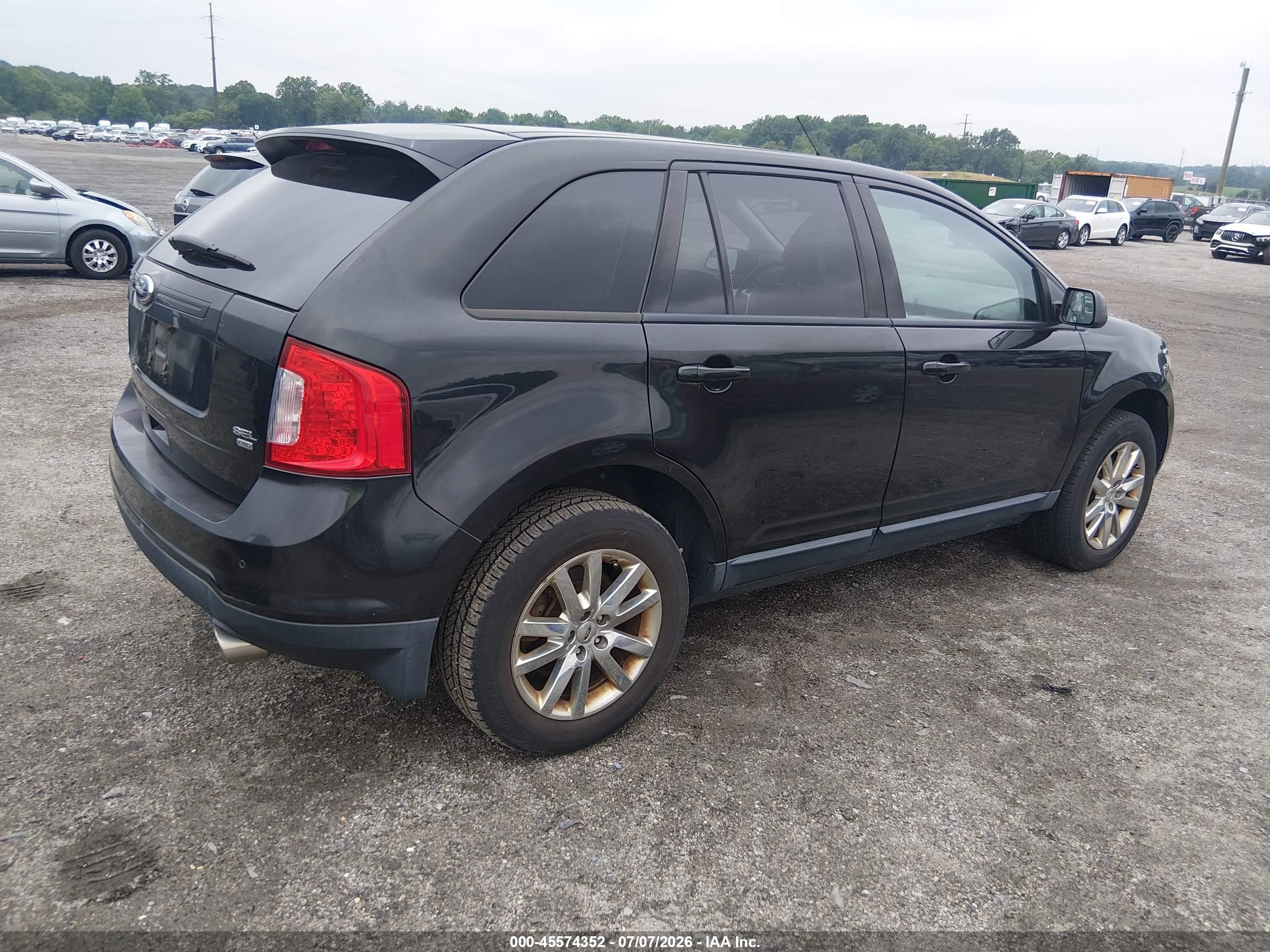 2013 Ford Edge Sel Black vin: 2FMDK4JCXDBC52656