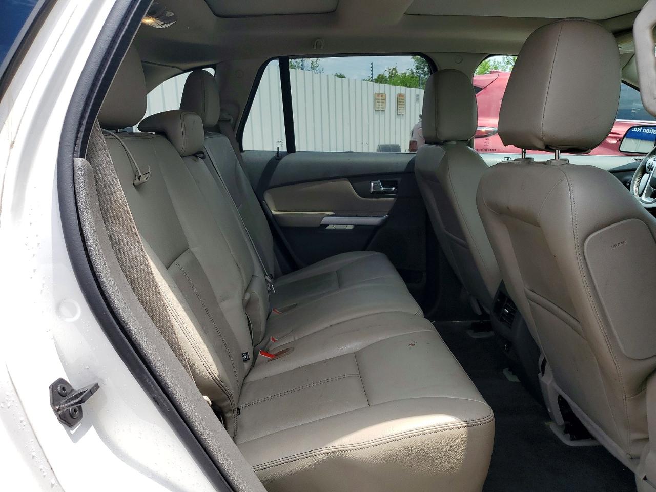 2014 Ford Edge Sel White vin: 2FMDK4JCXEBA13755