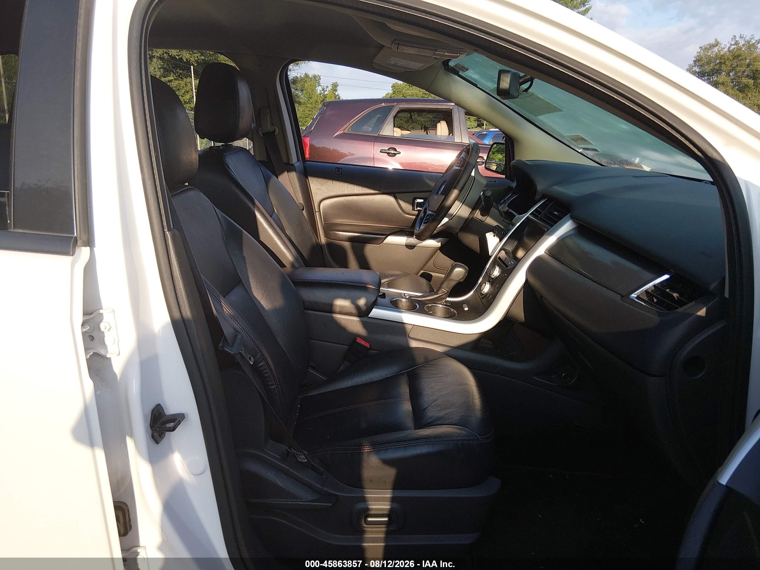 2014 Ford Edge Sel White vin: 2FMDK4JCXEBA20804
