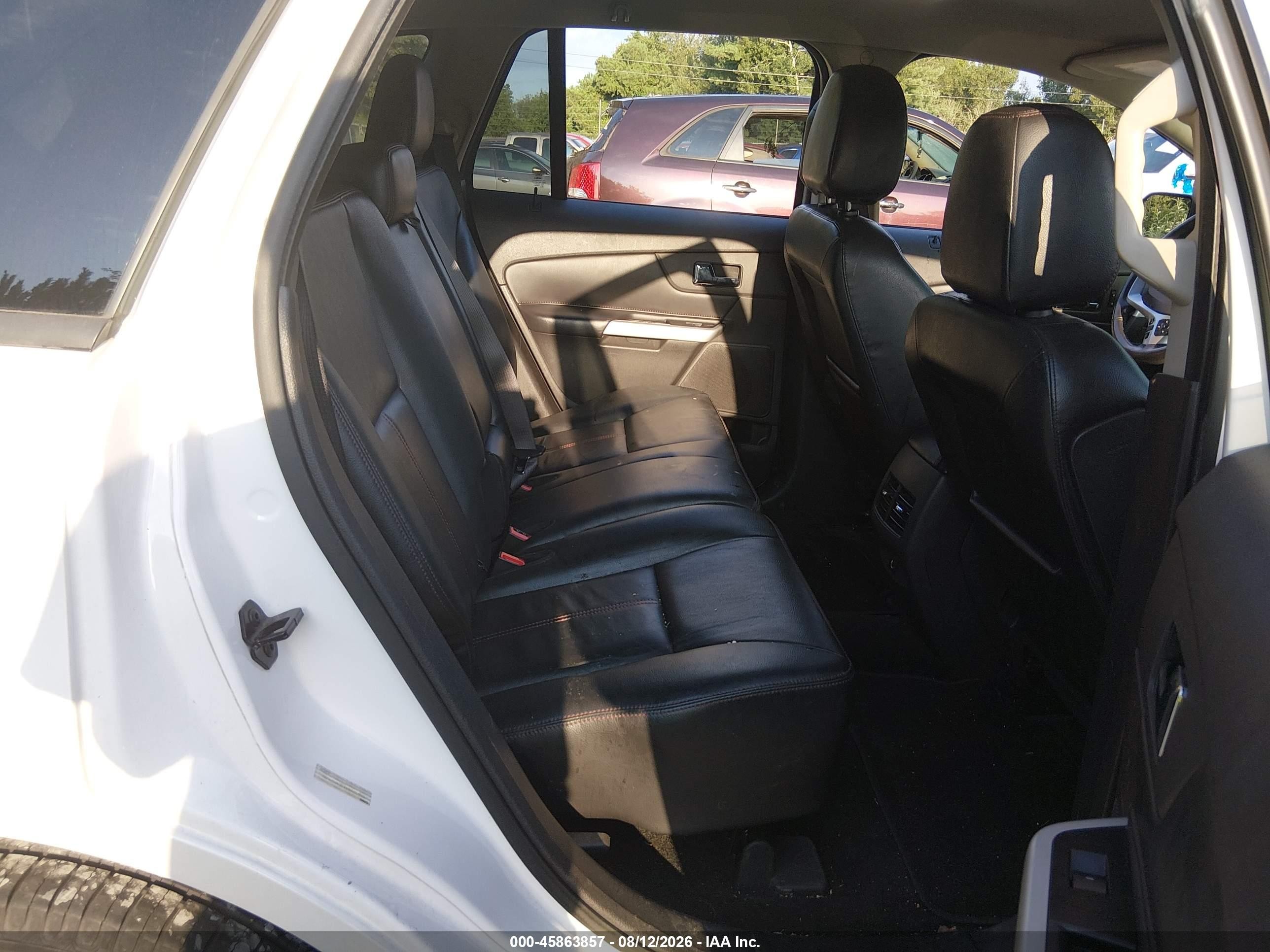 2014 Ford Edge Sel White vin: 2FMDK4JCXEBA20804