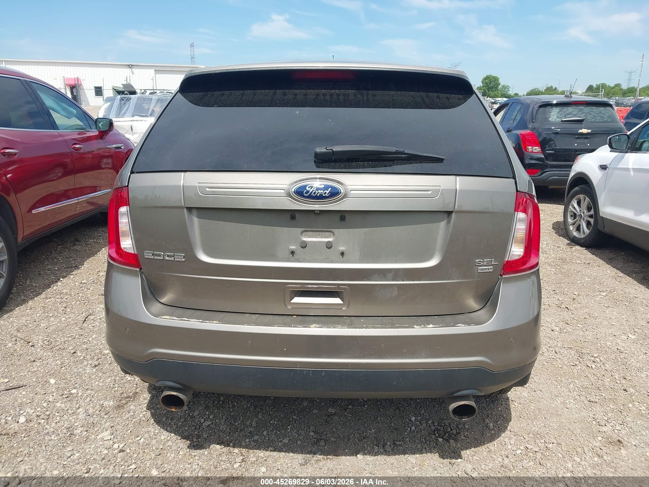 2014 Ford Edge Sel Gray vin: 2FMDK4JCXEBA28837