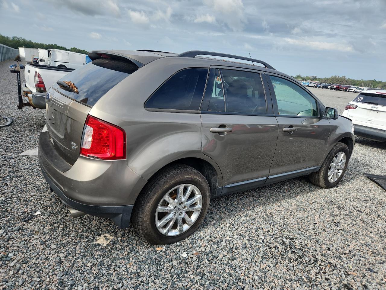 2014 Ford Edge Sel Gray vin: 2FMDK4JCXEBA32368