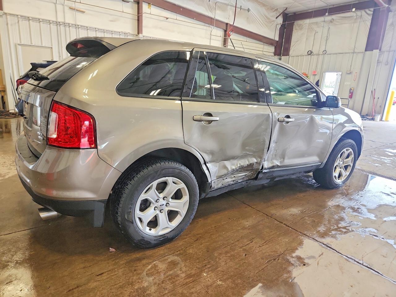 2014 Ford Edge Sel Желто-коричневый vin: 2FMDK4JCXEBA91792