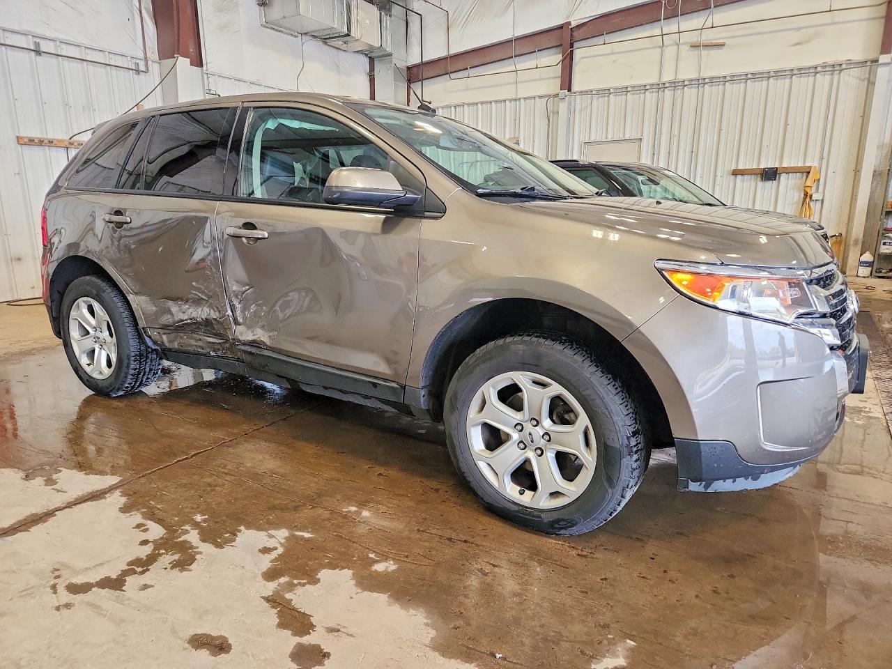 2014 Ford Edge Sel Желто-коричневый vin: 2FMDK4JCXEBA91792