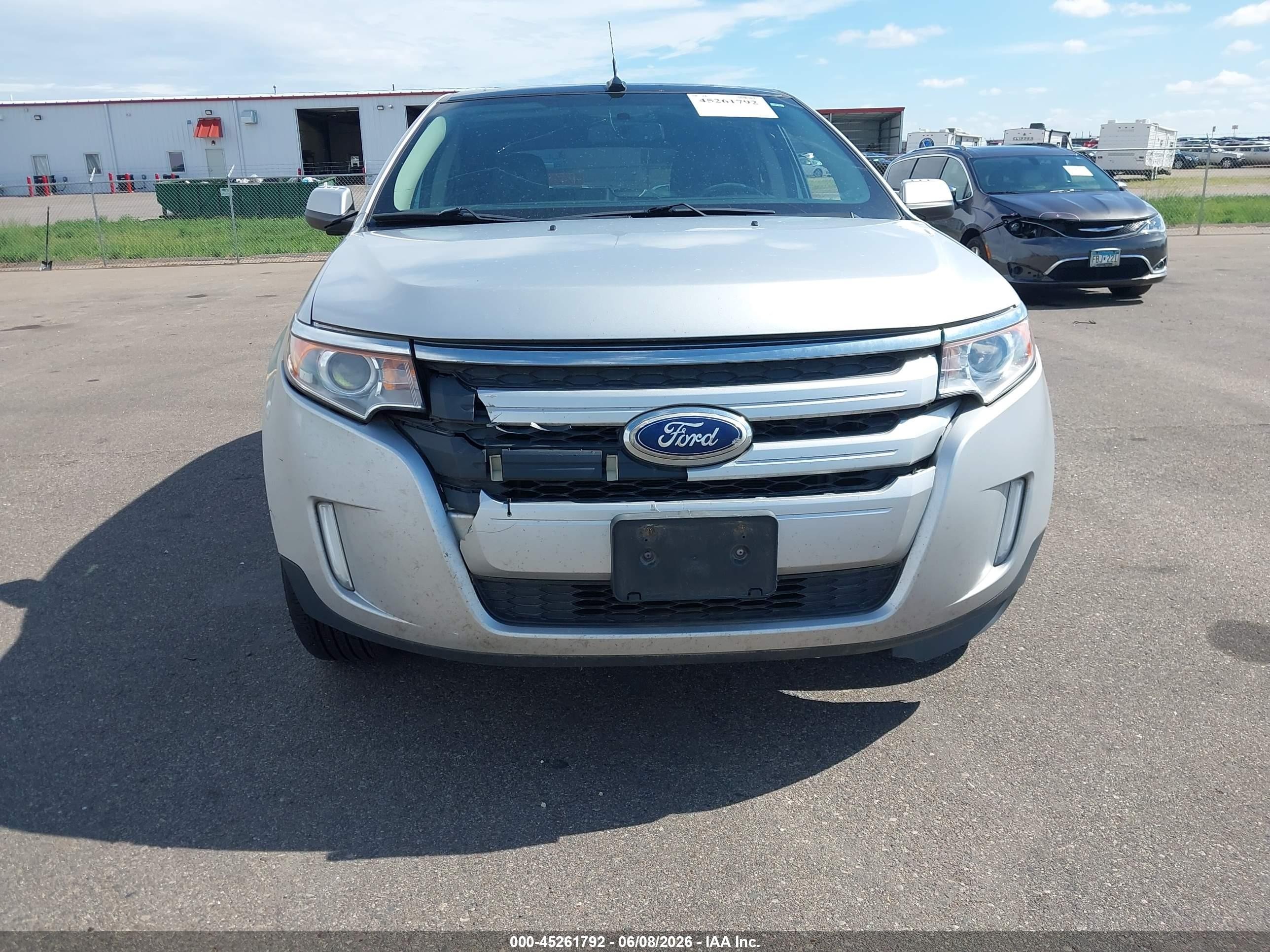 2014 Ford Edge Sel Silver vin: 2FMDK4JCXEBA96605