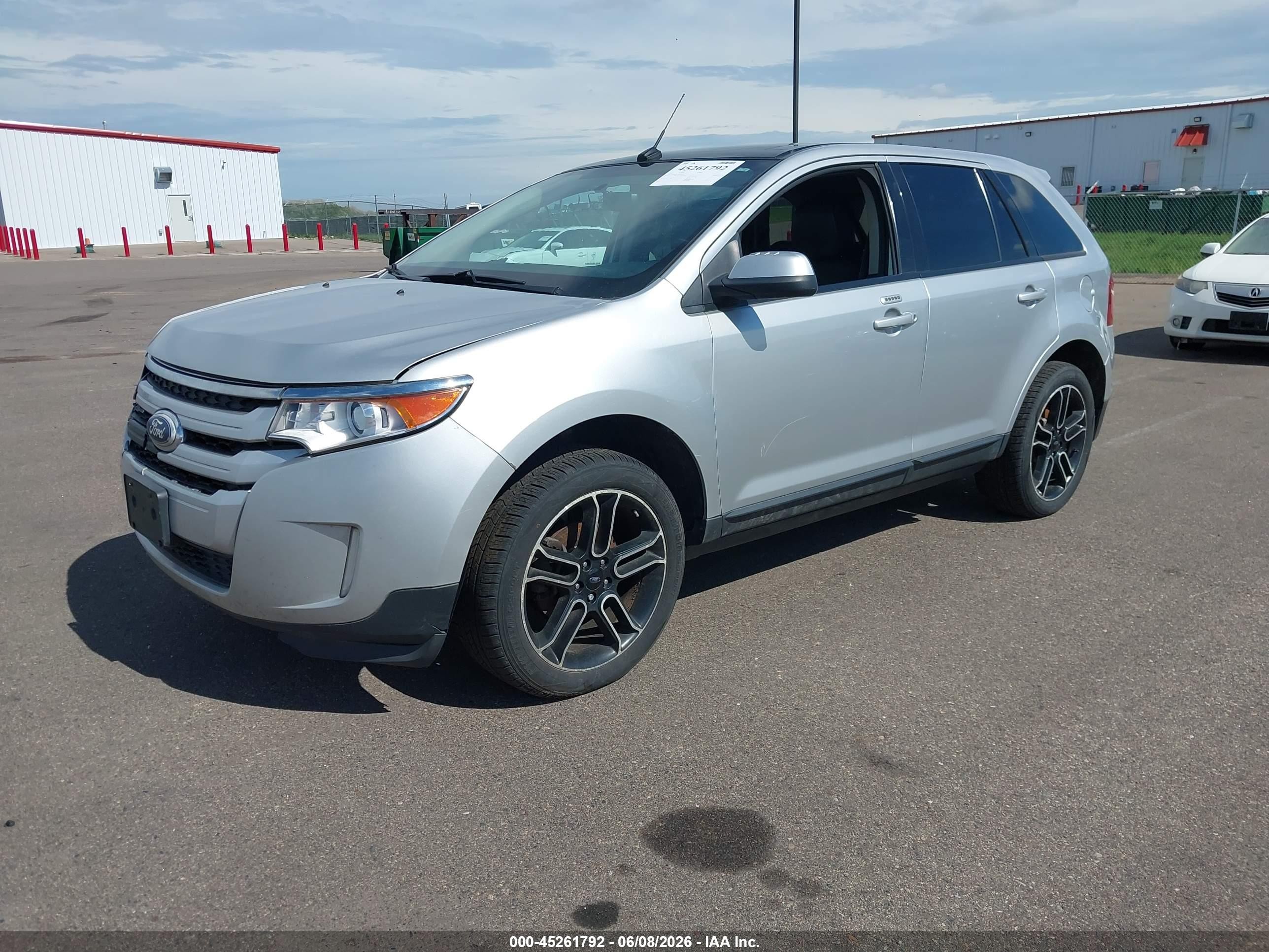 2014 Ford Edge Sel Silver vin: 2FMDK4JCXEBA96605