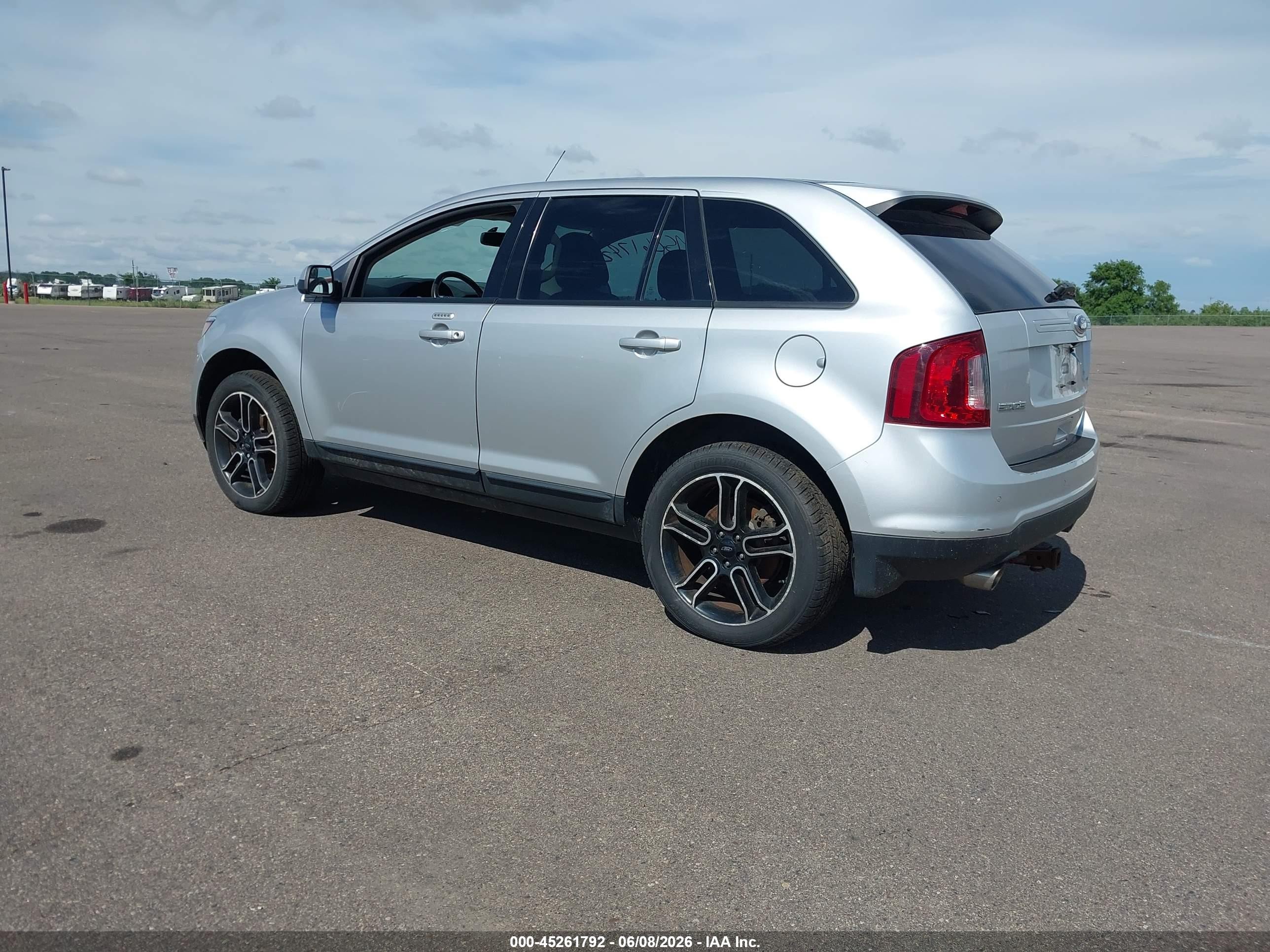 2014 Ford Edge Sel Silver vin: 2FMDK4JCXEBA96605