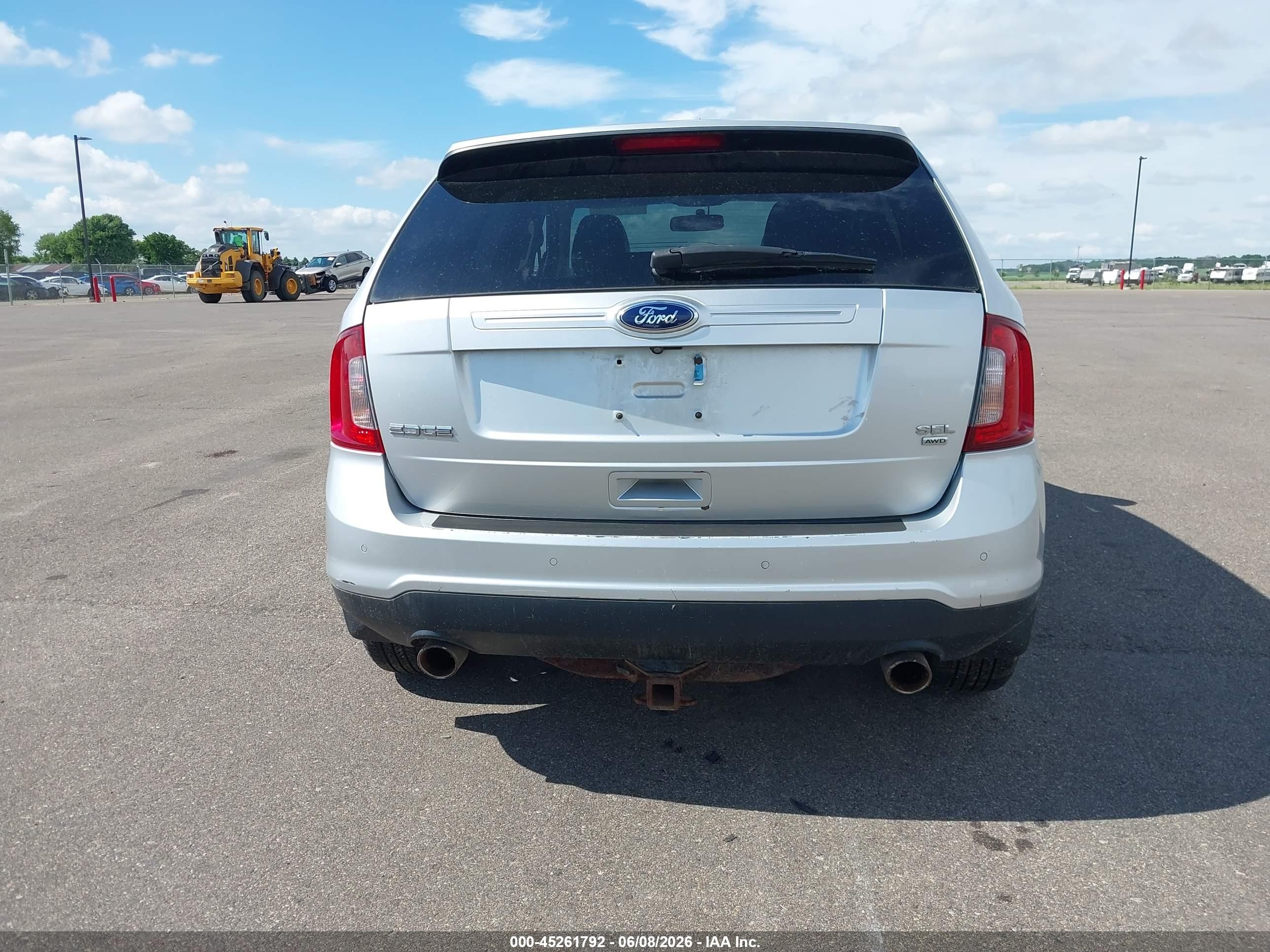 2014 Ford Edge Sel Silver vin: 2FMDK4JCXEBA96605