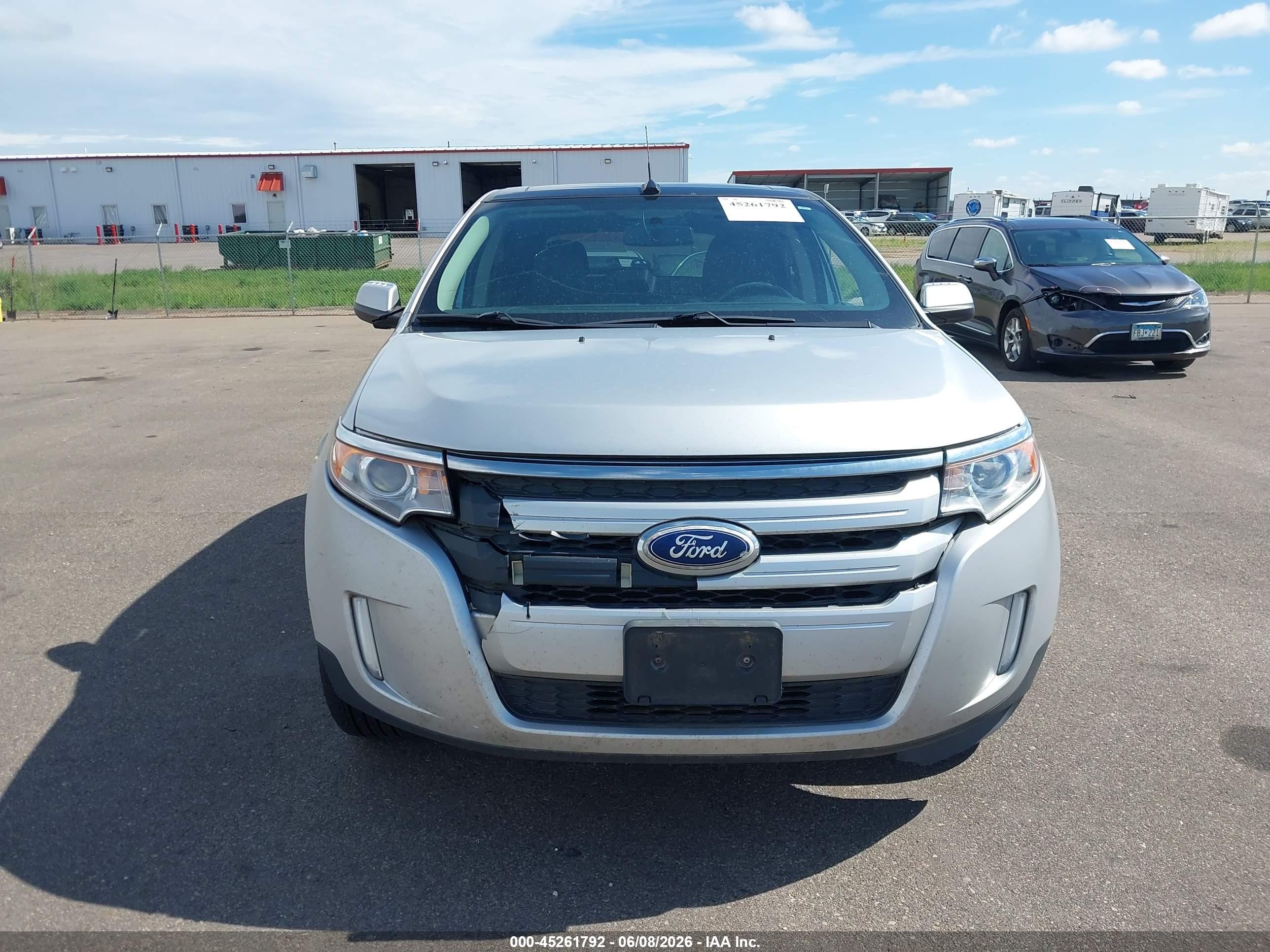 2014 Ford Edge Sel Silver vin: 2FMDK4JCXEBA96605
