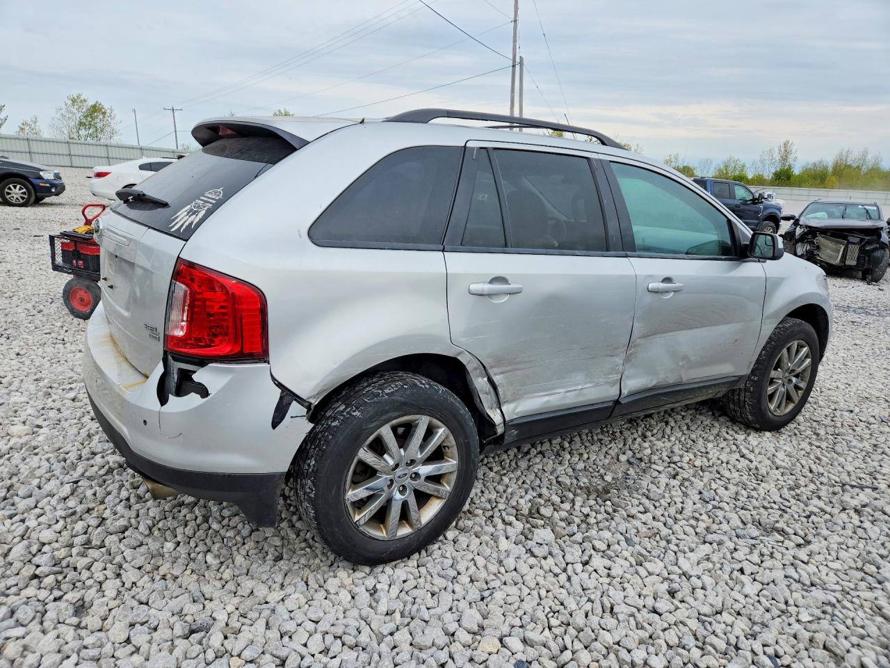 2014 Ford Edge Sel Серебряный vin: 2FMDK4JCXEBB26976