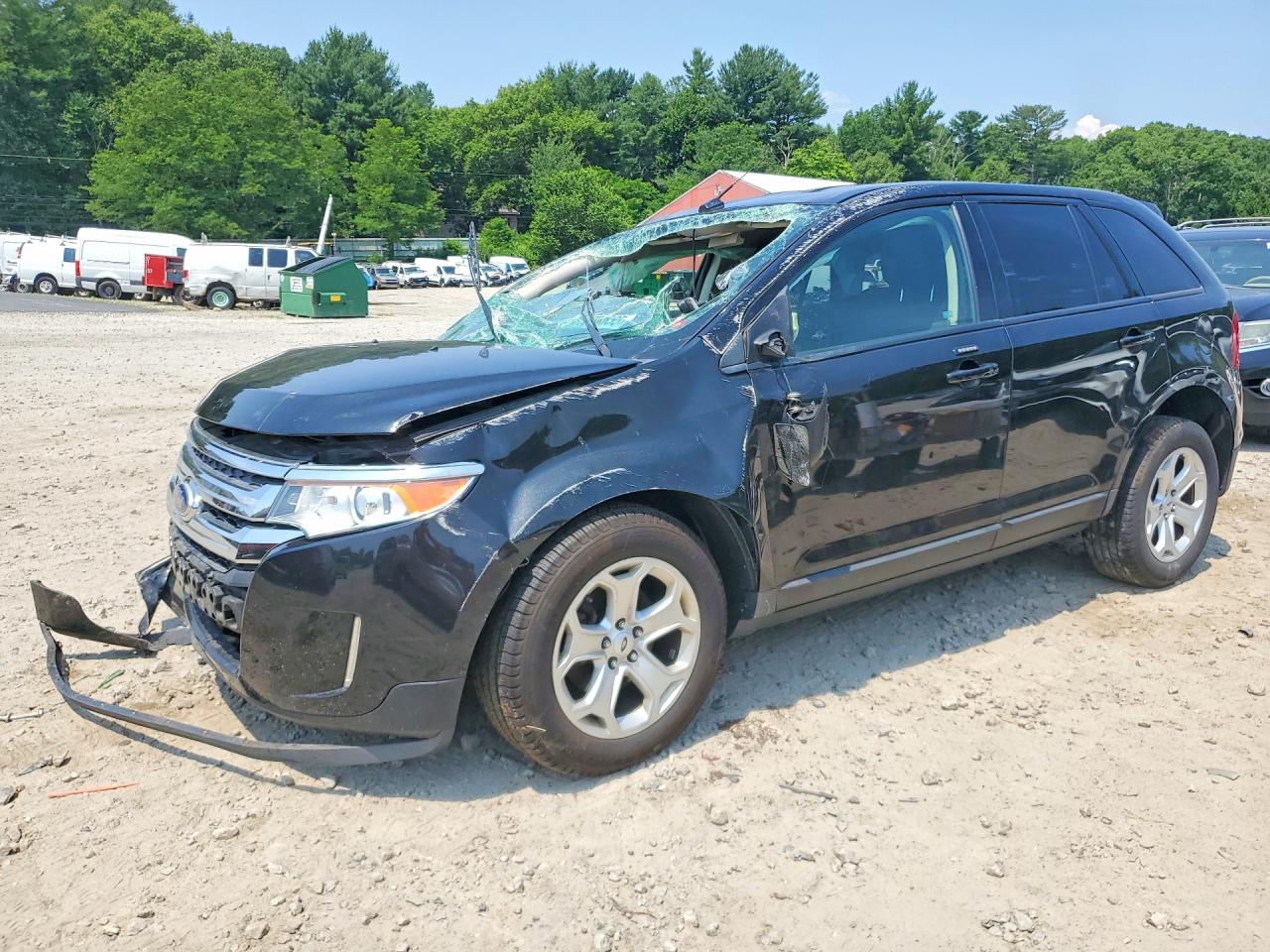 2014 Ford Edge Sel Black vin: 2FMDK4JCXEBB33474