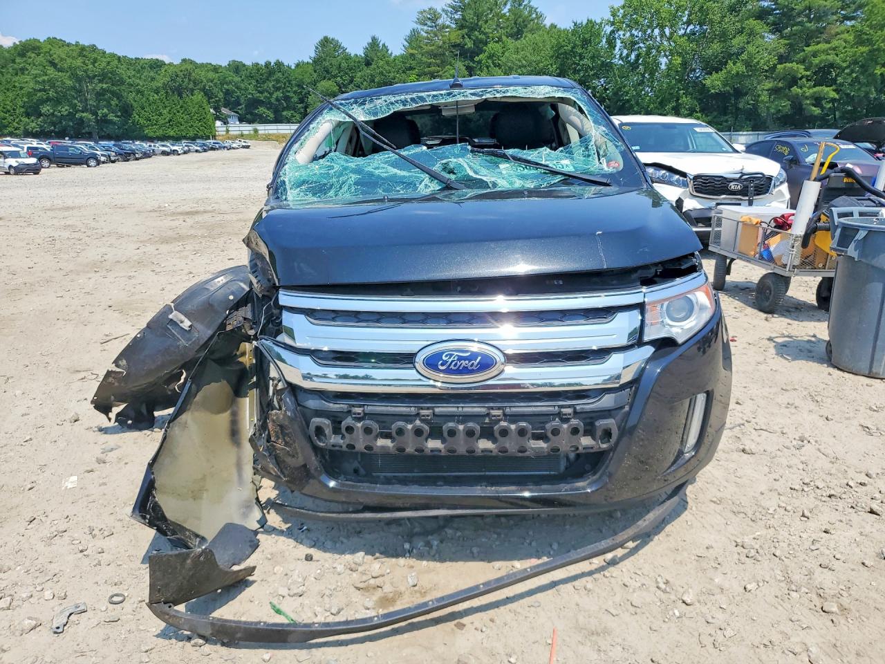 2014 Ford Edge Sel Black vin: 2FMDK4JCXEBB33474