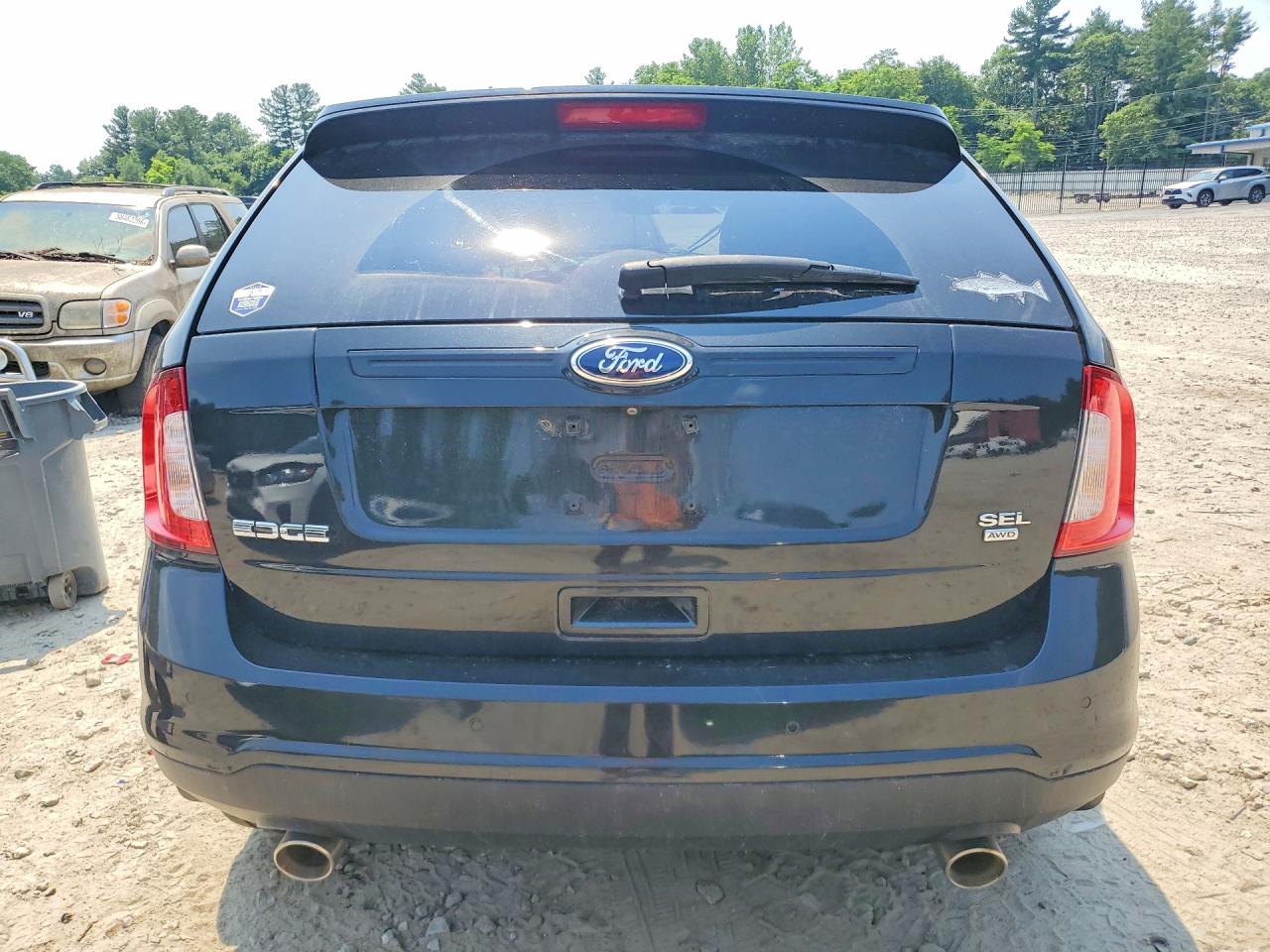 2014 Ford Edge Sel Black vin: 2FMDK4JCXEBB33474