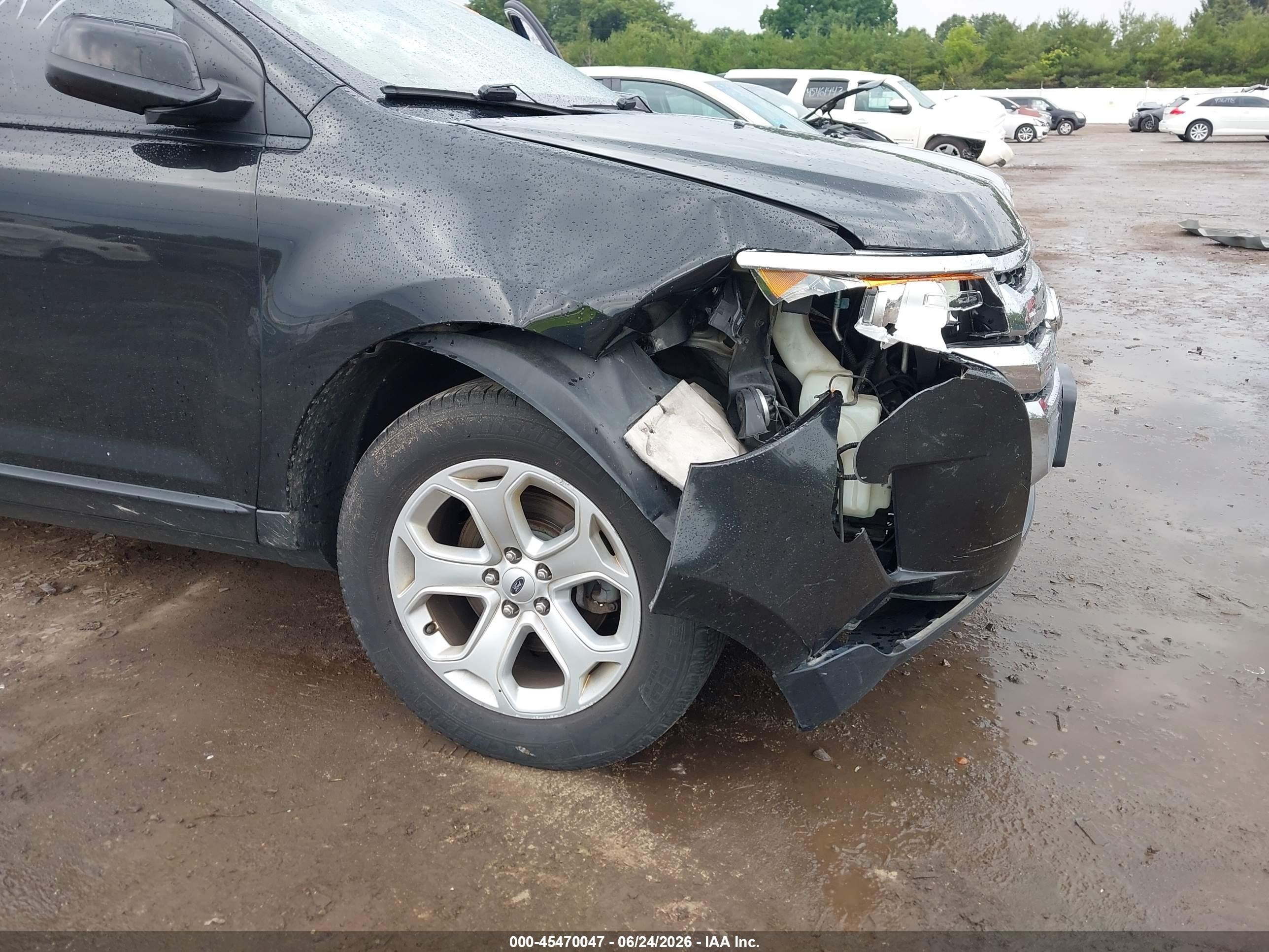 2014 Ford Edge Sel Black vin: 2FMDK4JCXEBB36083